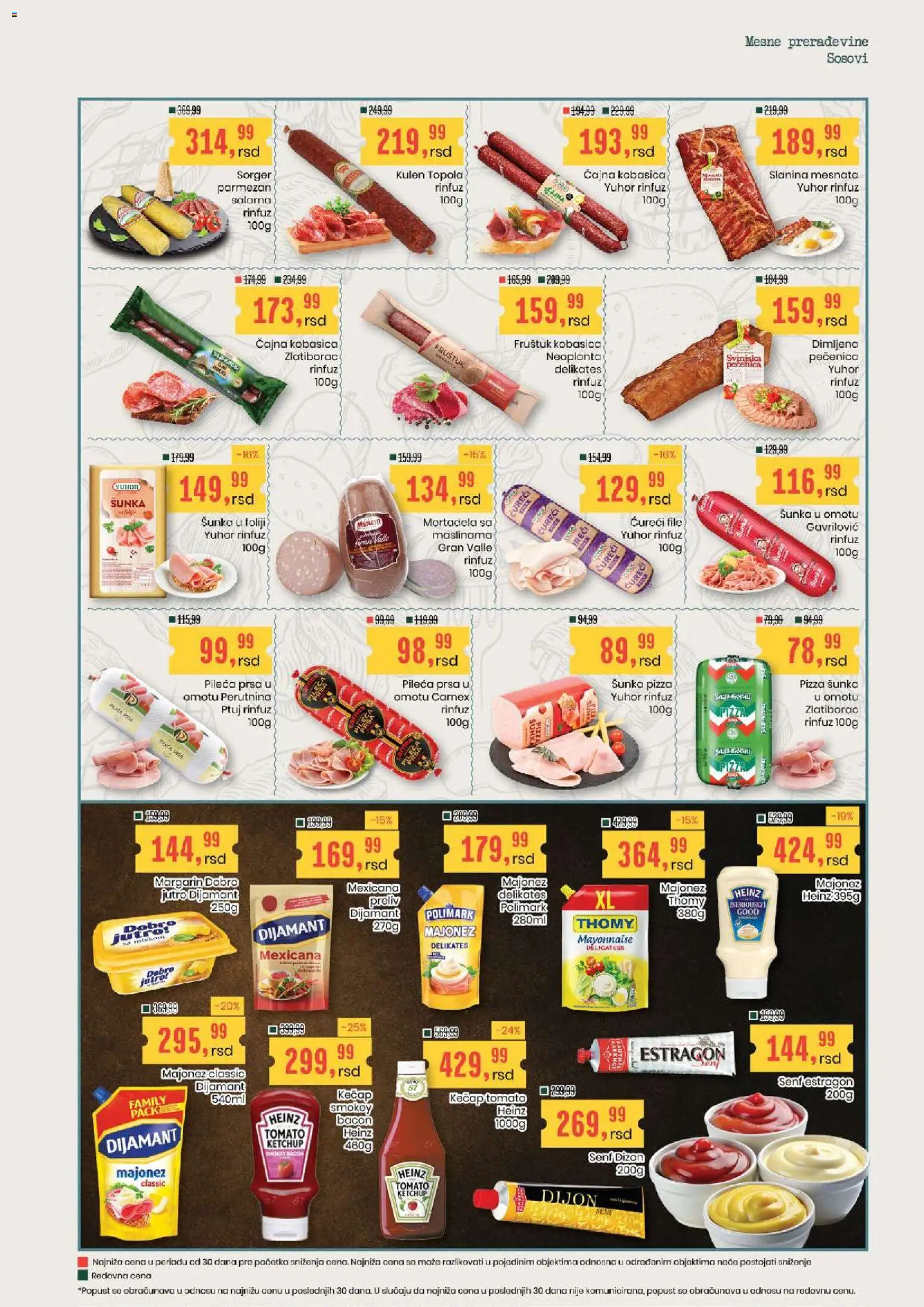 Aroma Market katalog - važi od 15.10.2026 | Strana: 9 | Proizvode: Majonez, Kečap, Šunka, Heinz
