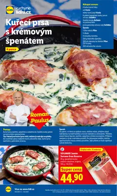 Náhled letáku Lidl leták od 21.09.2026 | Strana: 30 | Produkty: Kuřecí prsa, Lžíce, Řízky, Jamon