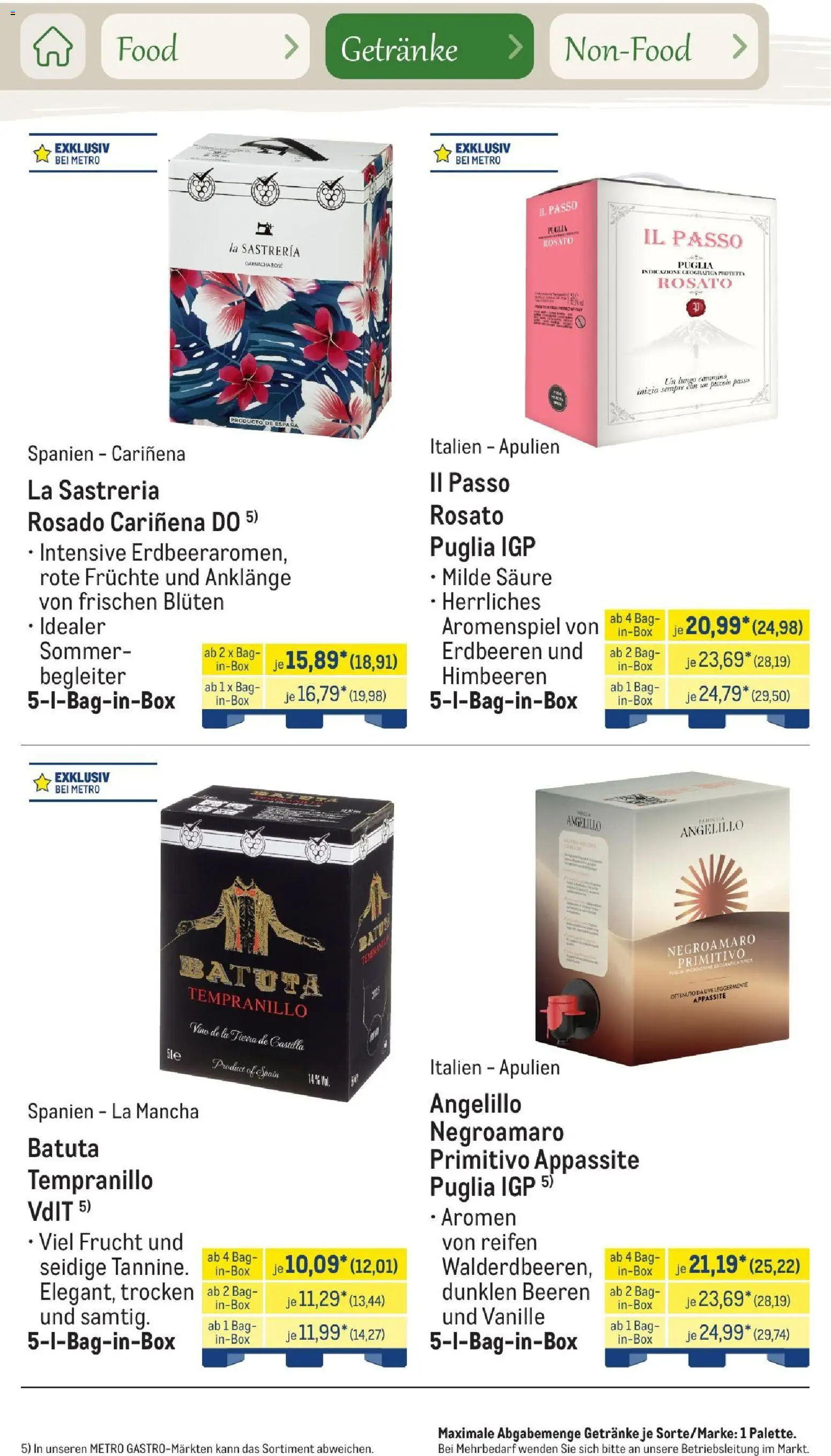 Metro Saisonkatalog Outdoor Dining – gültig ab 01.06.2026 | Seite: 69 | Produkte: Gin