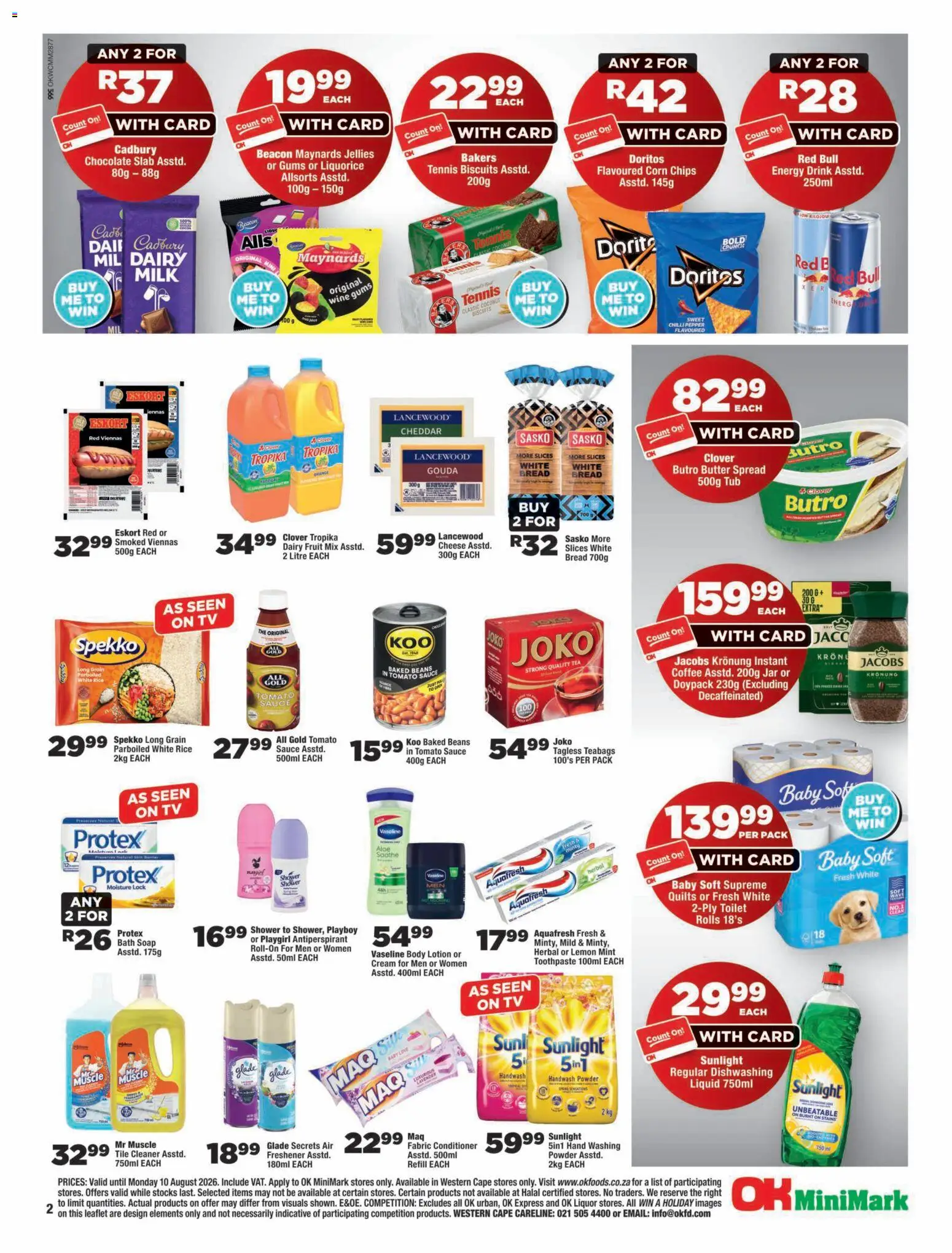 New OK Foods catalogue – valid from 24/07/2026 | Page: 2 | Products: Bath, Biscuits, Powder, Pepper