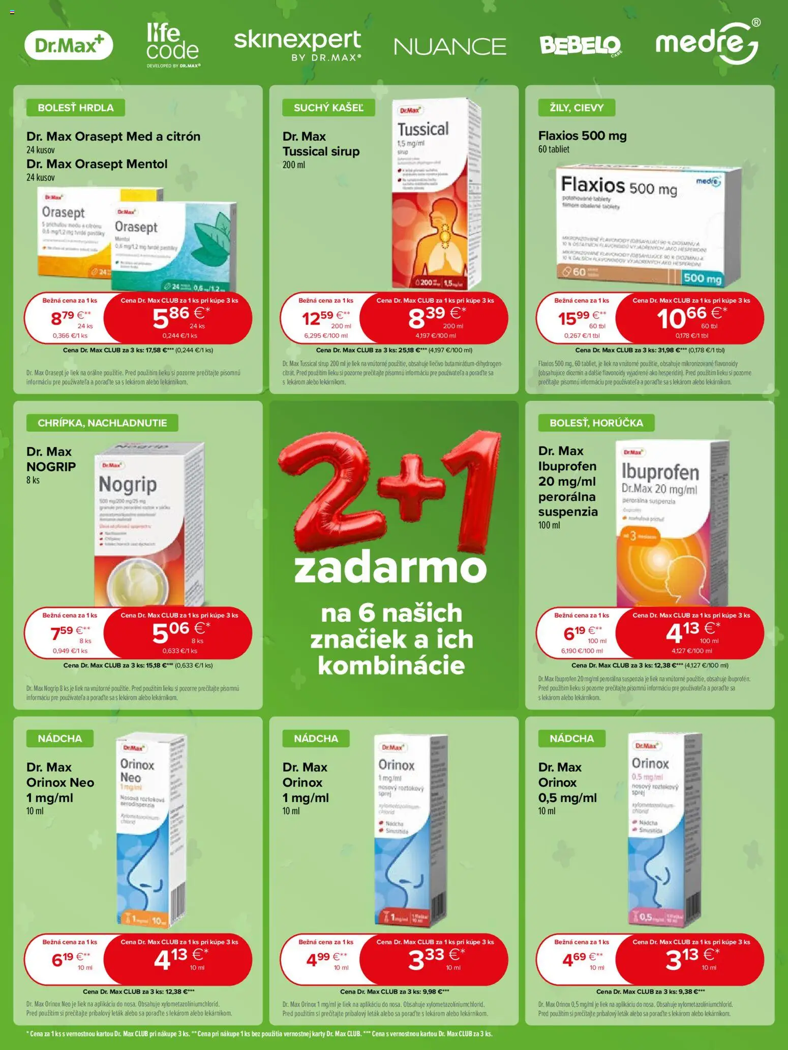 Nové Dr. Max akcie – leták je platný od 01.09.2026 | Strana: 12 | Produkty: Sirup, Med