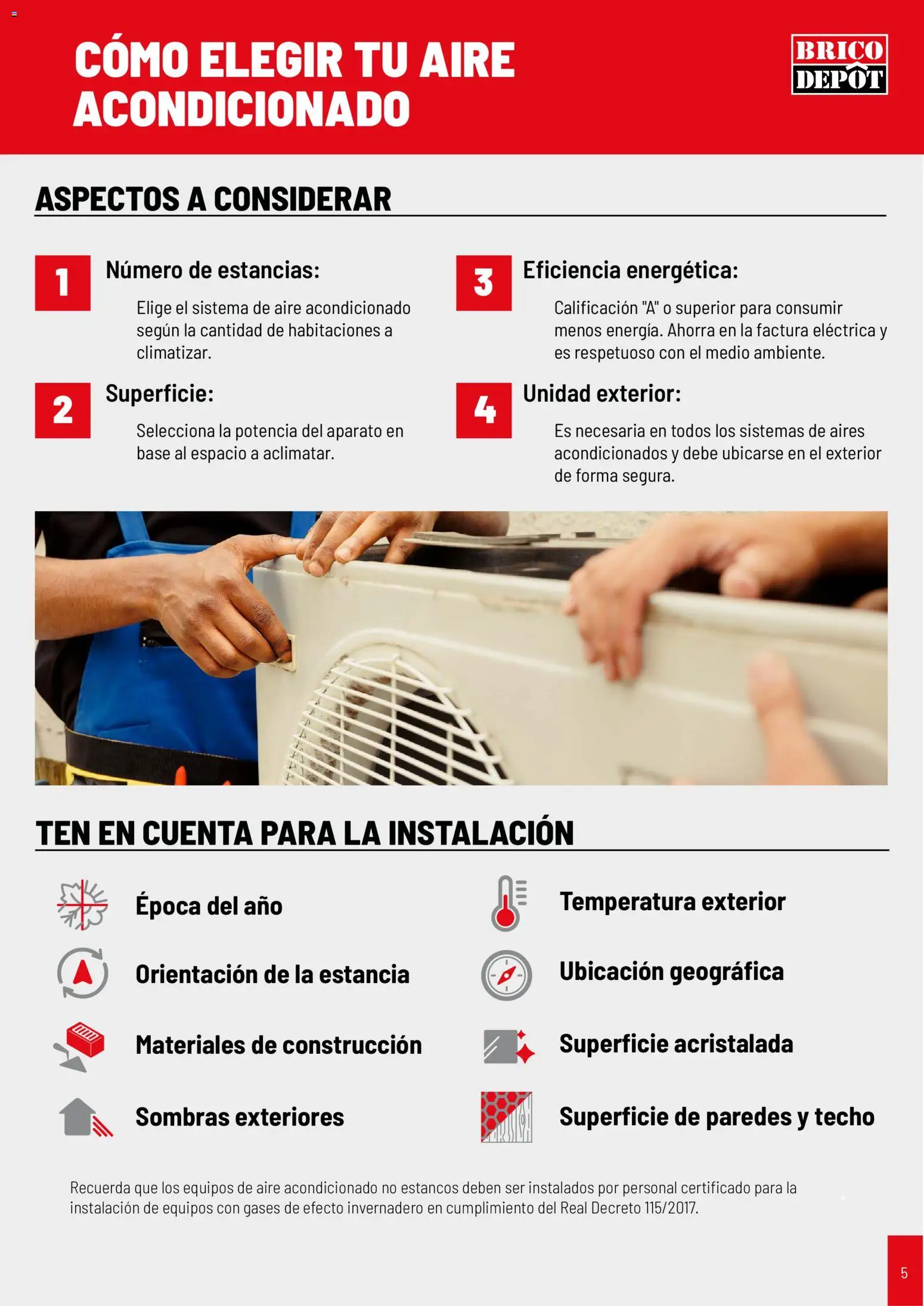 Brico Depôt Catálogo Climatización 2026 │ válido desde el 04/05/2026 | Página: 5 | Productos: Aire acondicionado