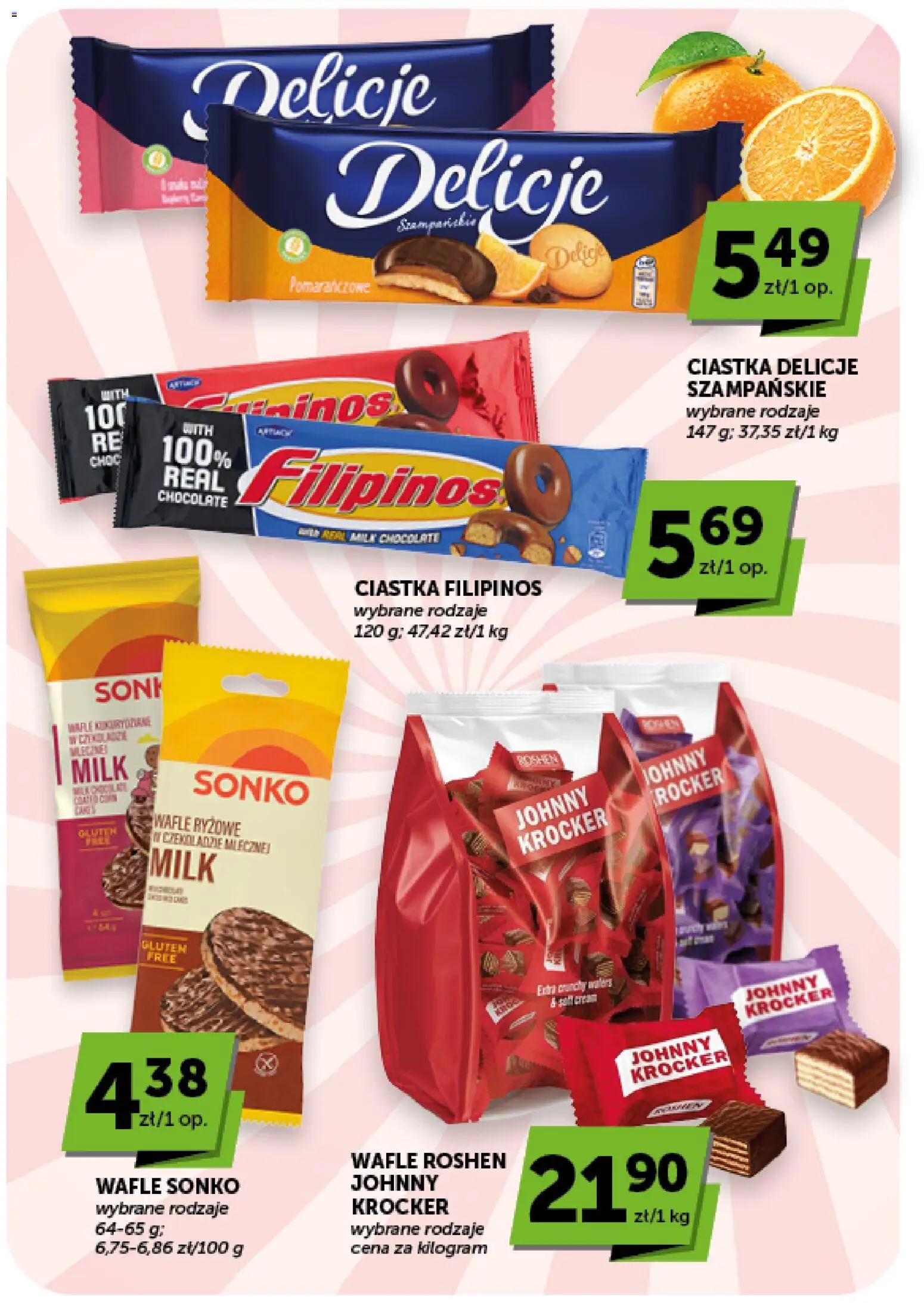 Groszek gazetka - Minimarket od 06.08.2026 | Strona: 15 | Produkty: Wafle, Wafle ryżowe, Ciastka