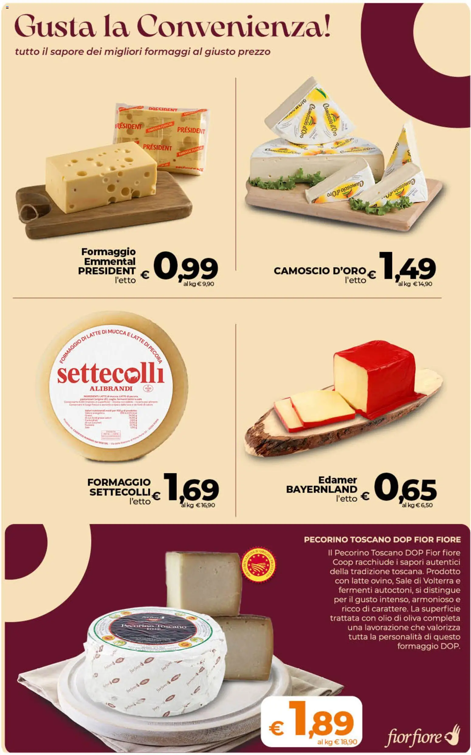 Volantino Ipercoop del 11/09/2026 | Pagina: 26 | Prodotti: Latte, Pecorino, Emmental, Olio di Oliva