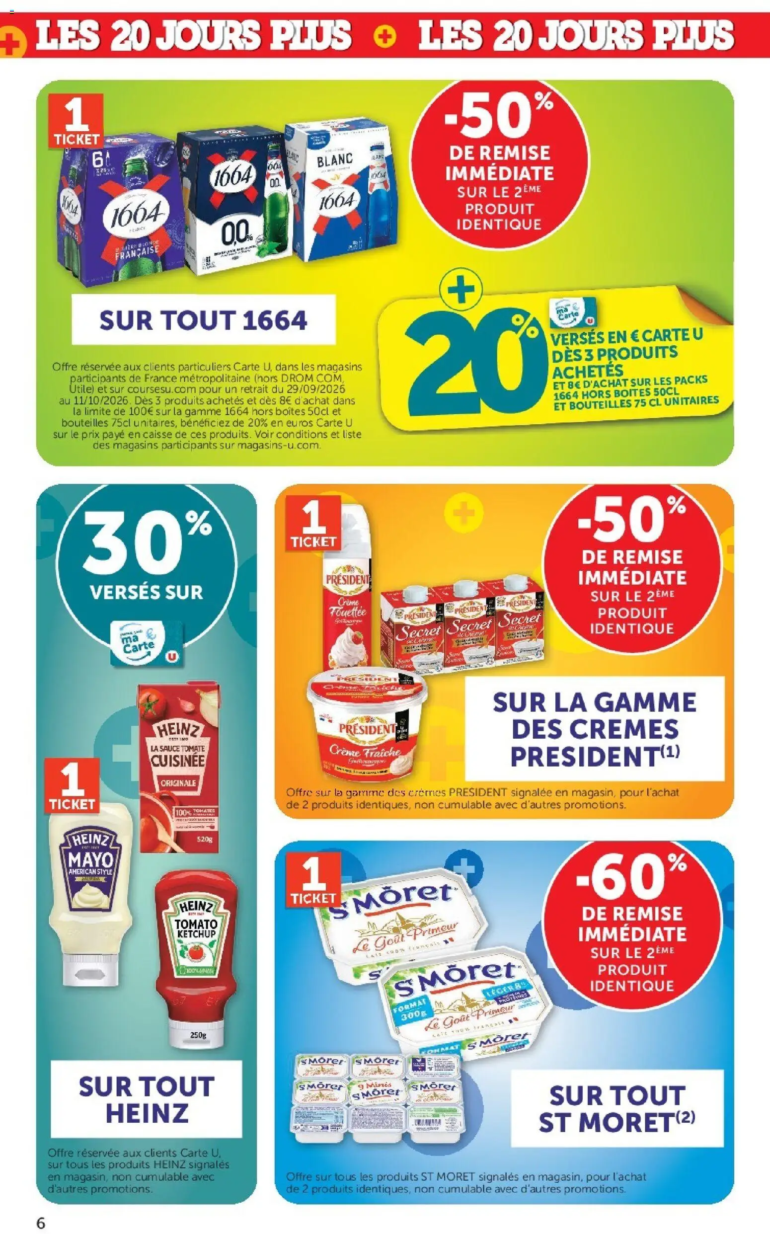 {H1} | Page: 6 | Produits: Sauce tomate, Tomates, Crème fraiche, Crème