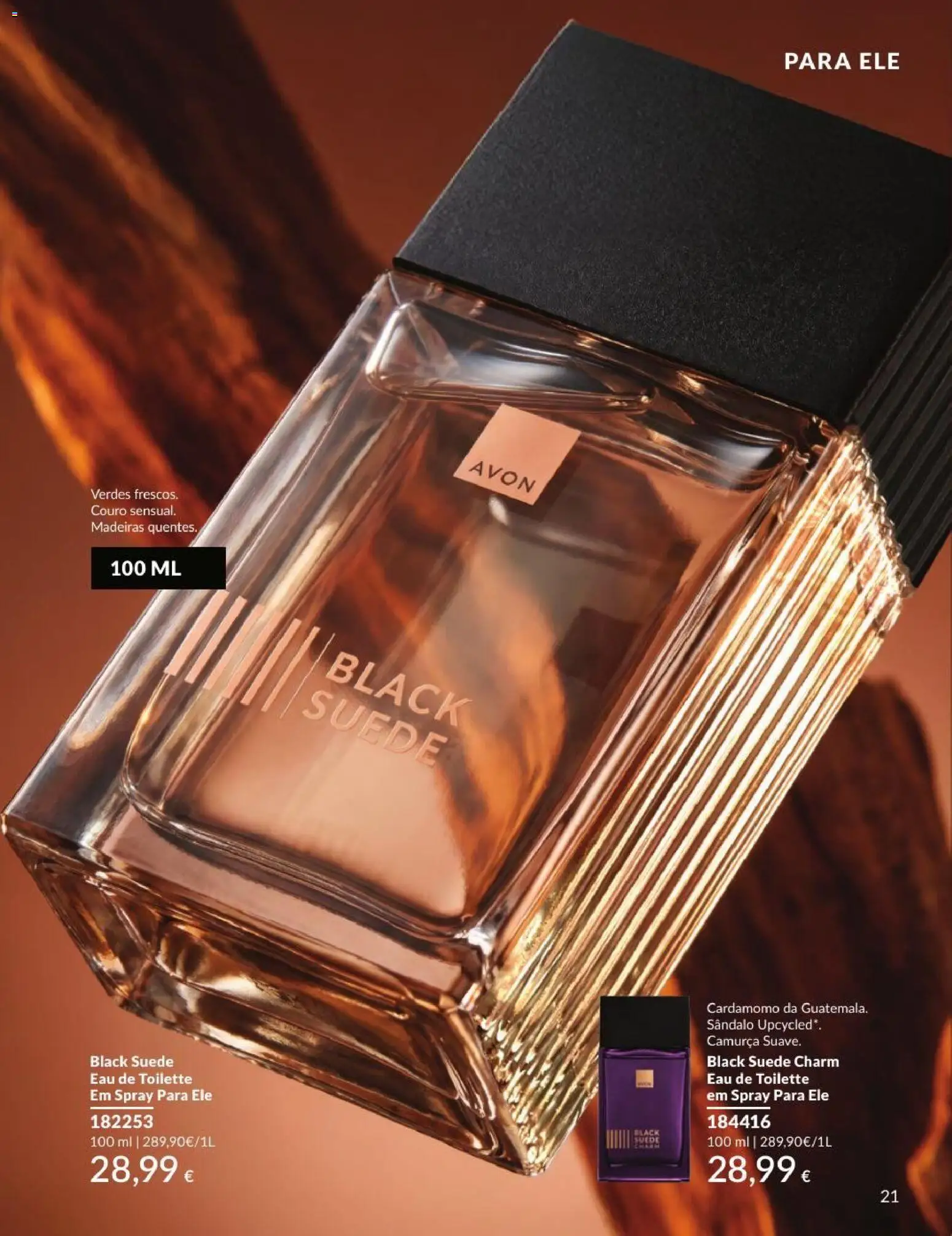 Catálogo Avon Campanha 9 │ válido de 01/09/2026 | Página: 21 | Produtos: Eau de toilette, Cardamomo, Madeiras