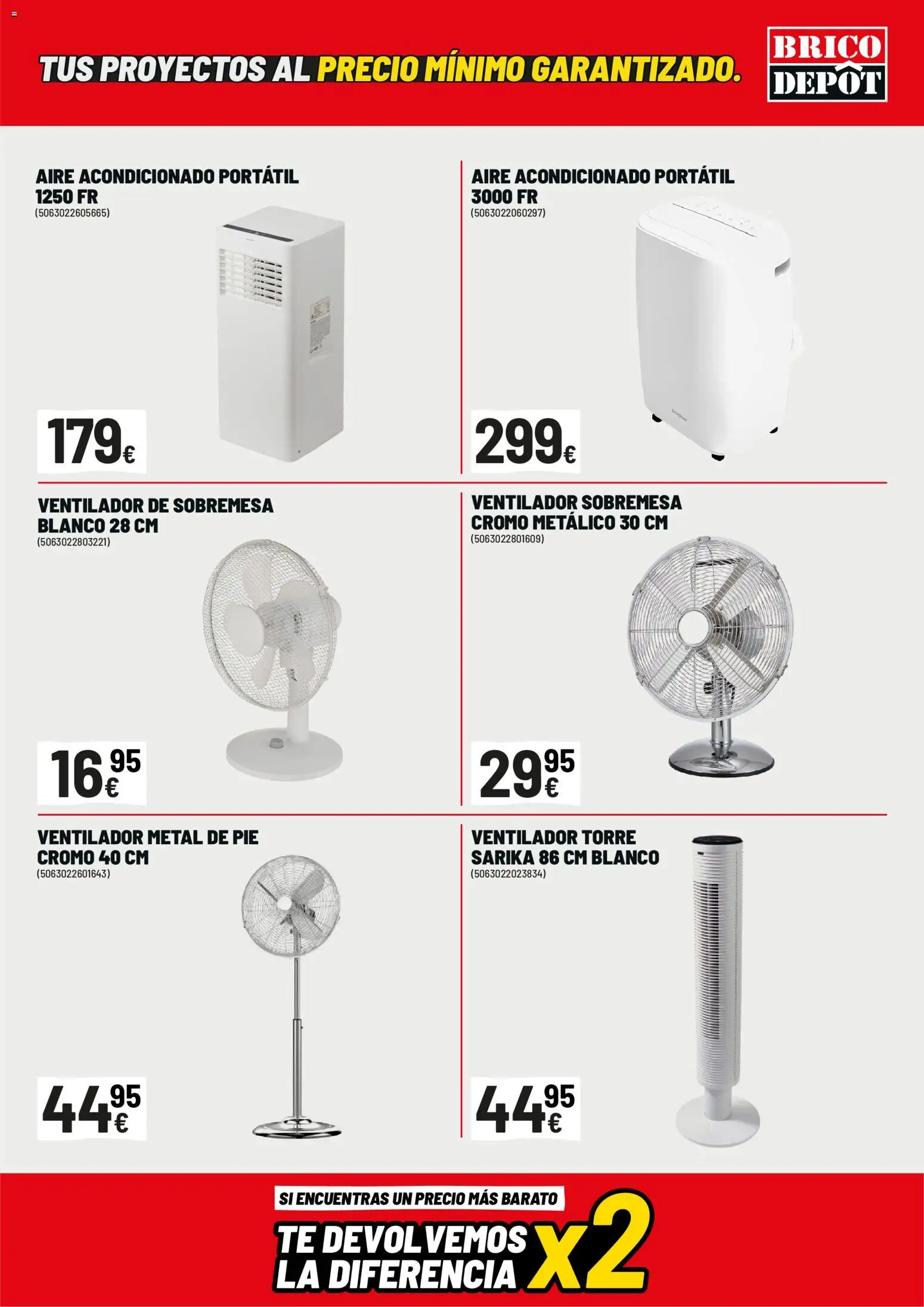 Brico Depôt folleto │ válido desde el 26/06/2026 | Página: 9 | Productos: Té, Aire acondicionado, Ventilador