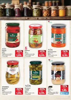 Krastavci u medu premium, Favourites, Krastavci, u medu, premium, 330 g, MPC 13.6.2025.=1,49€, (=1 kg 3,00€) - Pregled kataloga iz trgovine Kaufland, vrijedi od 07.10.2026 | Stranica: 11