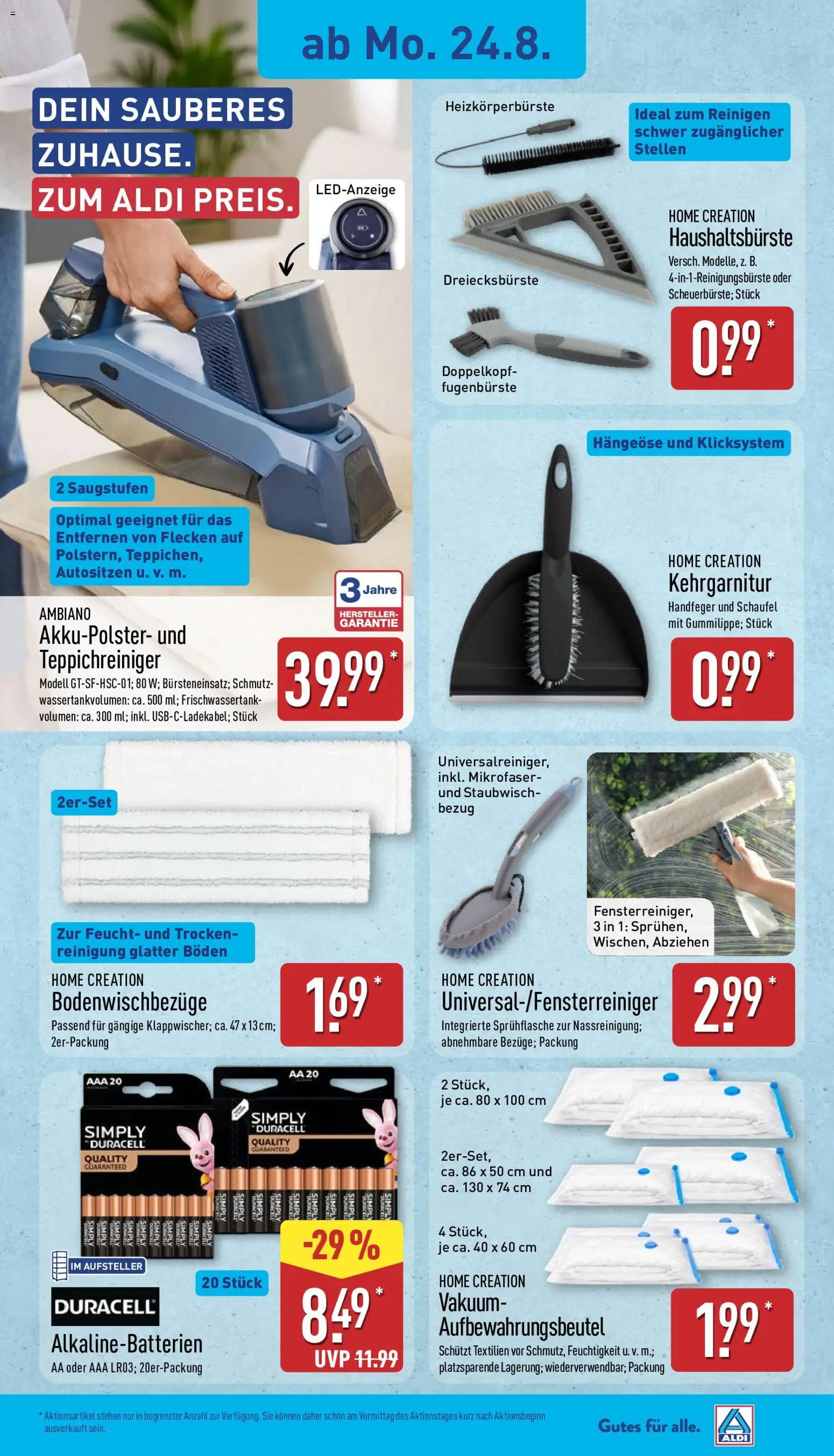 Aldi Prospekt – gültig ab 24.08.2026 | Seite: 2 | Produkte: Home creation