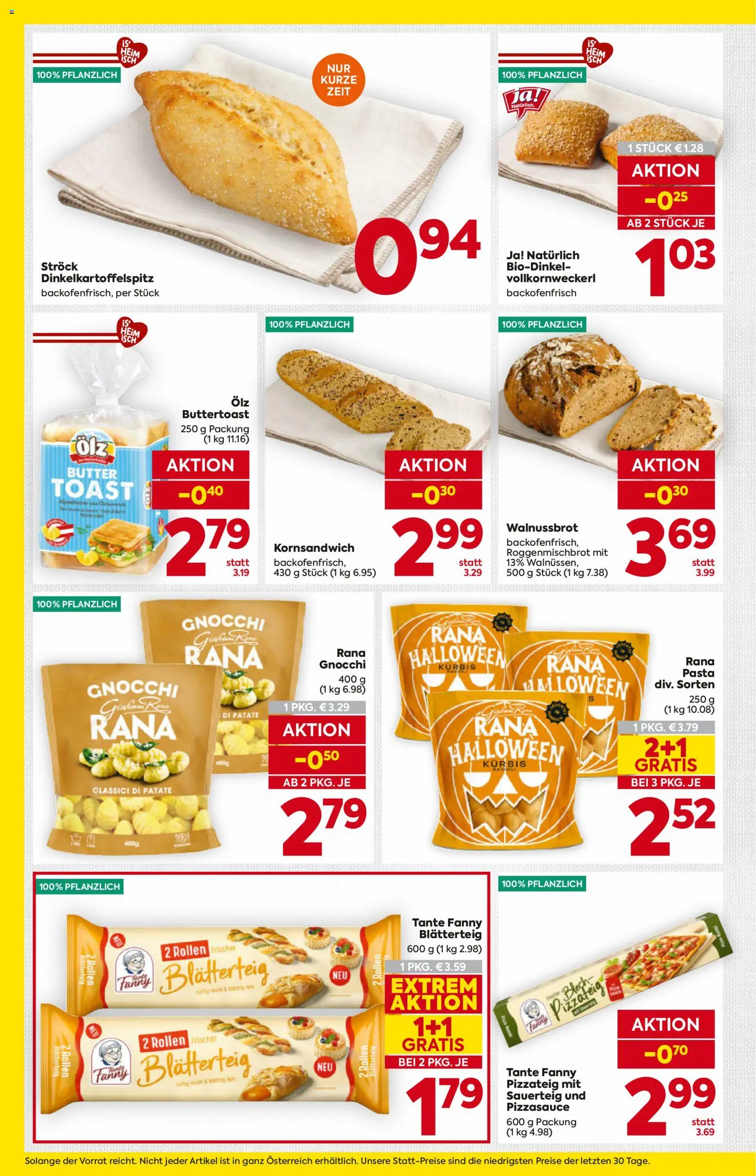 Billa AT akciós ujság - amely érvényes a következő dátumtól: 2026.10.22. | Oldal: 10 | Termékek: Gnocchi