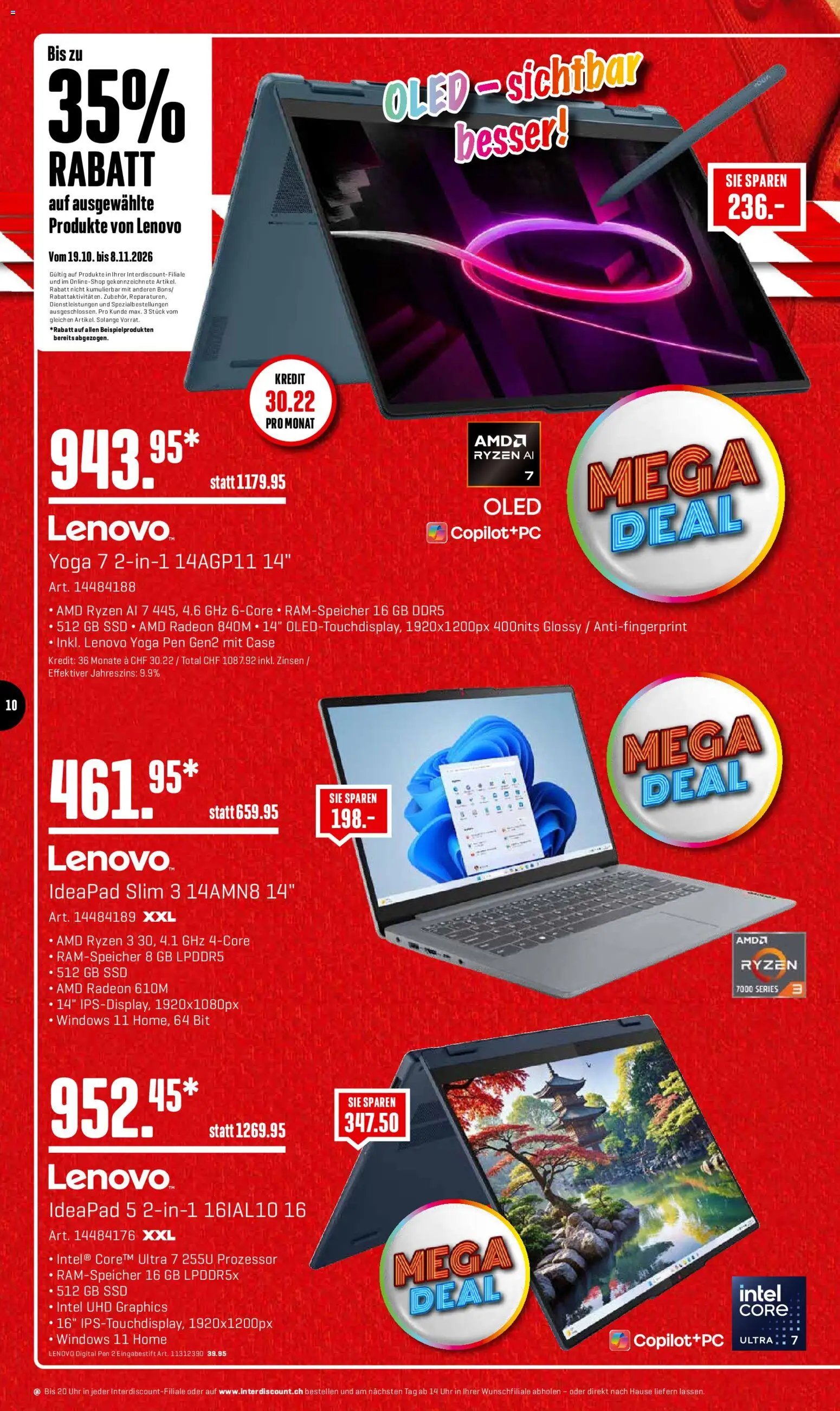 Interdiscount aktionen – gültig ab 19.10.2026 | Seite: 10 | Produkte: Uhr, Lenovo