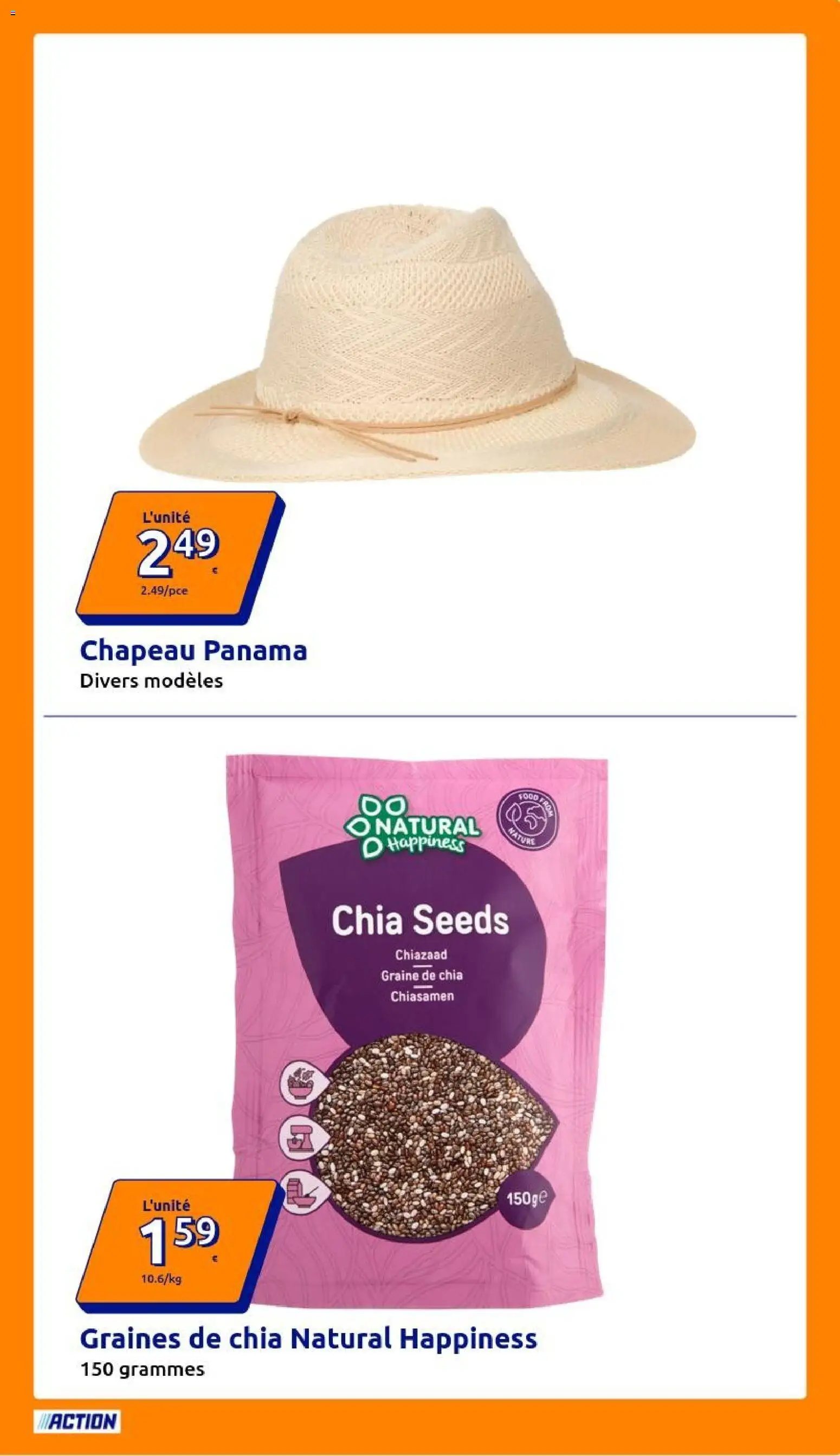 {H1} | Page: 27 | Produits: Graine de chia, Chapeau