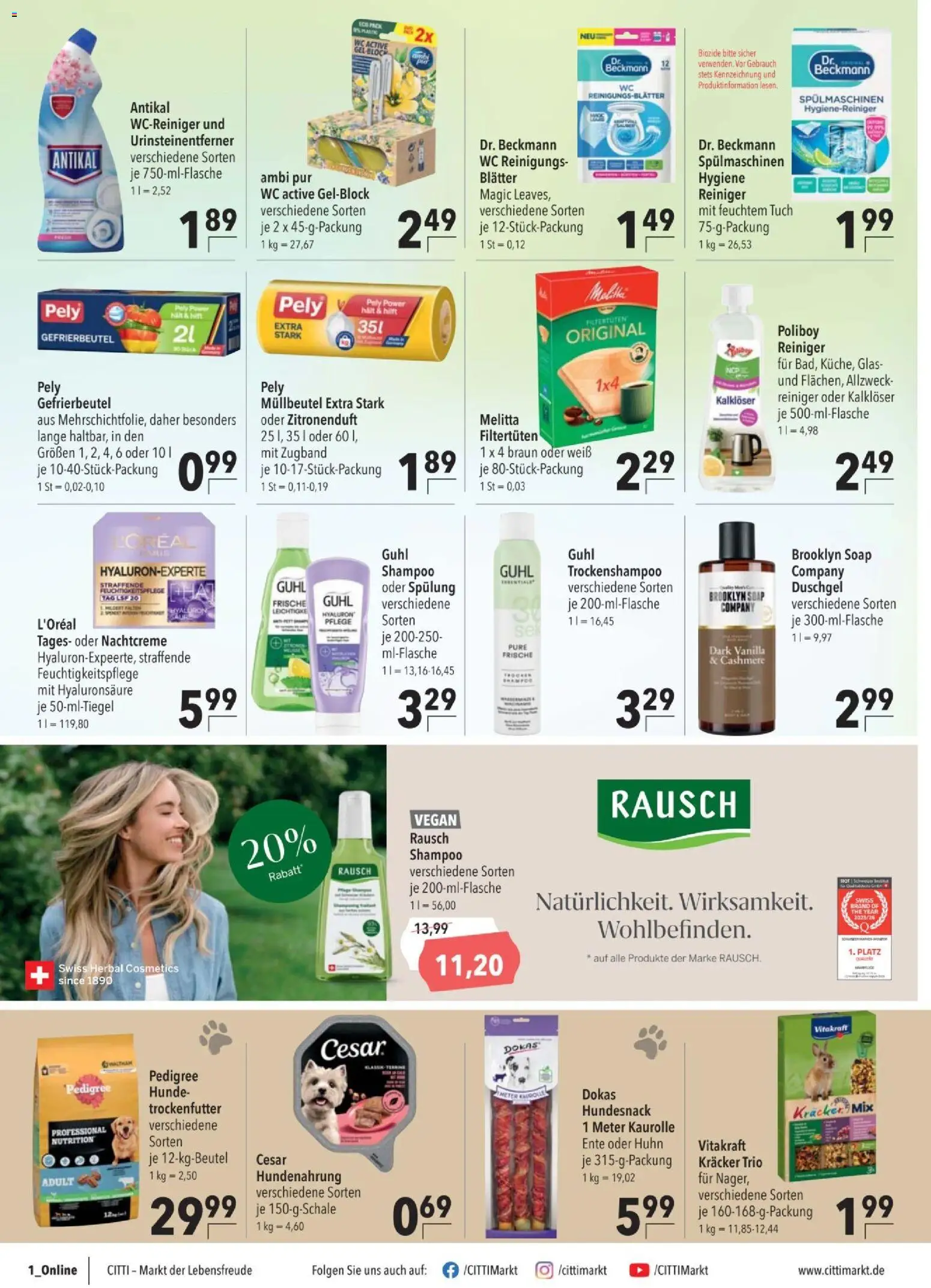 CITTI tilbudsavis – gyldig fra 21/10/2026 | Side: 14 | Produkter: Shampoo