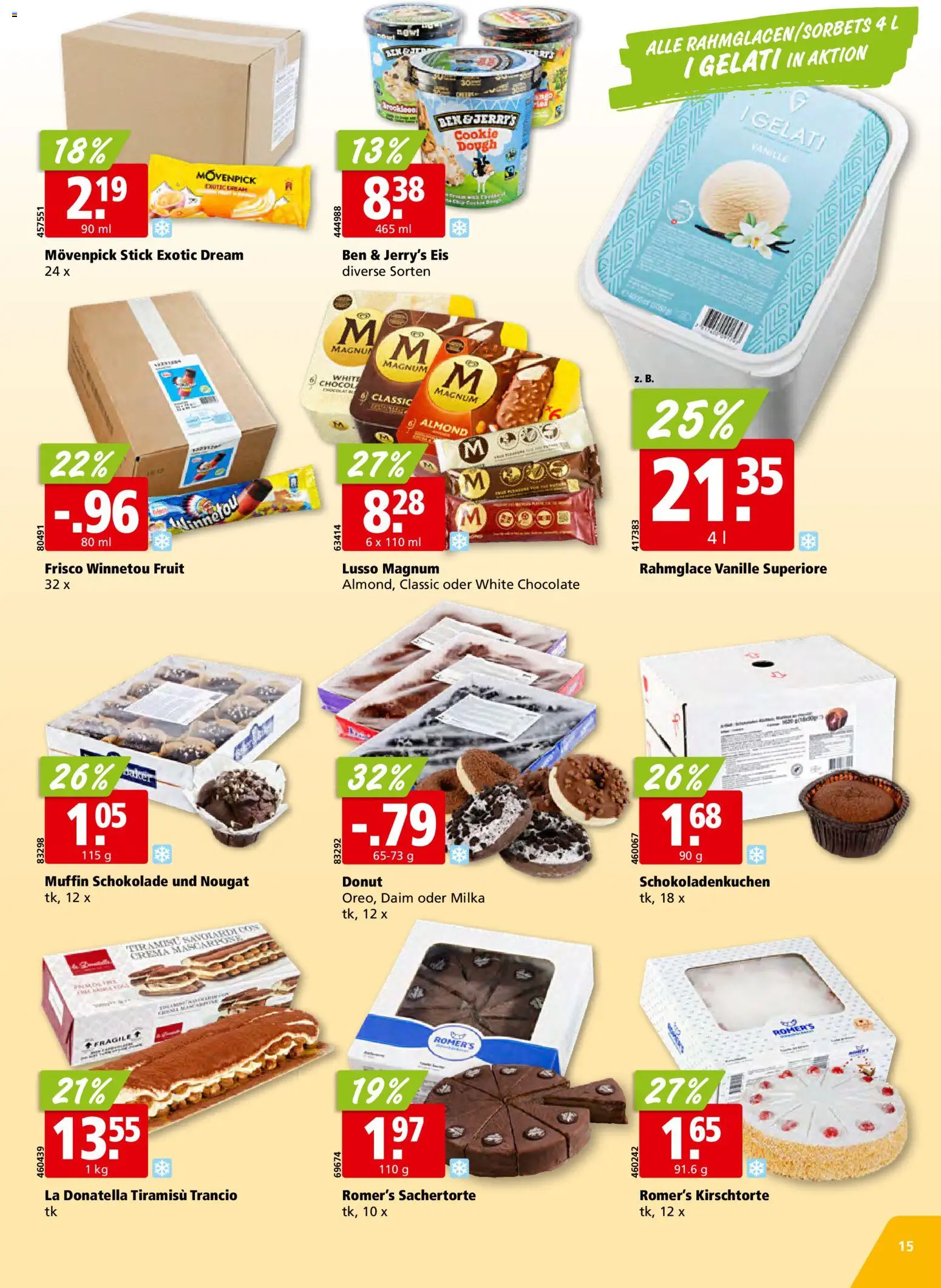 Aligro aktionen – gültig ab 24.08.2026 | Seite: 15 | Produkte: Magnum, Vanille, Schokolade, Eis