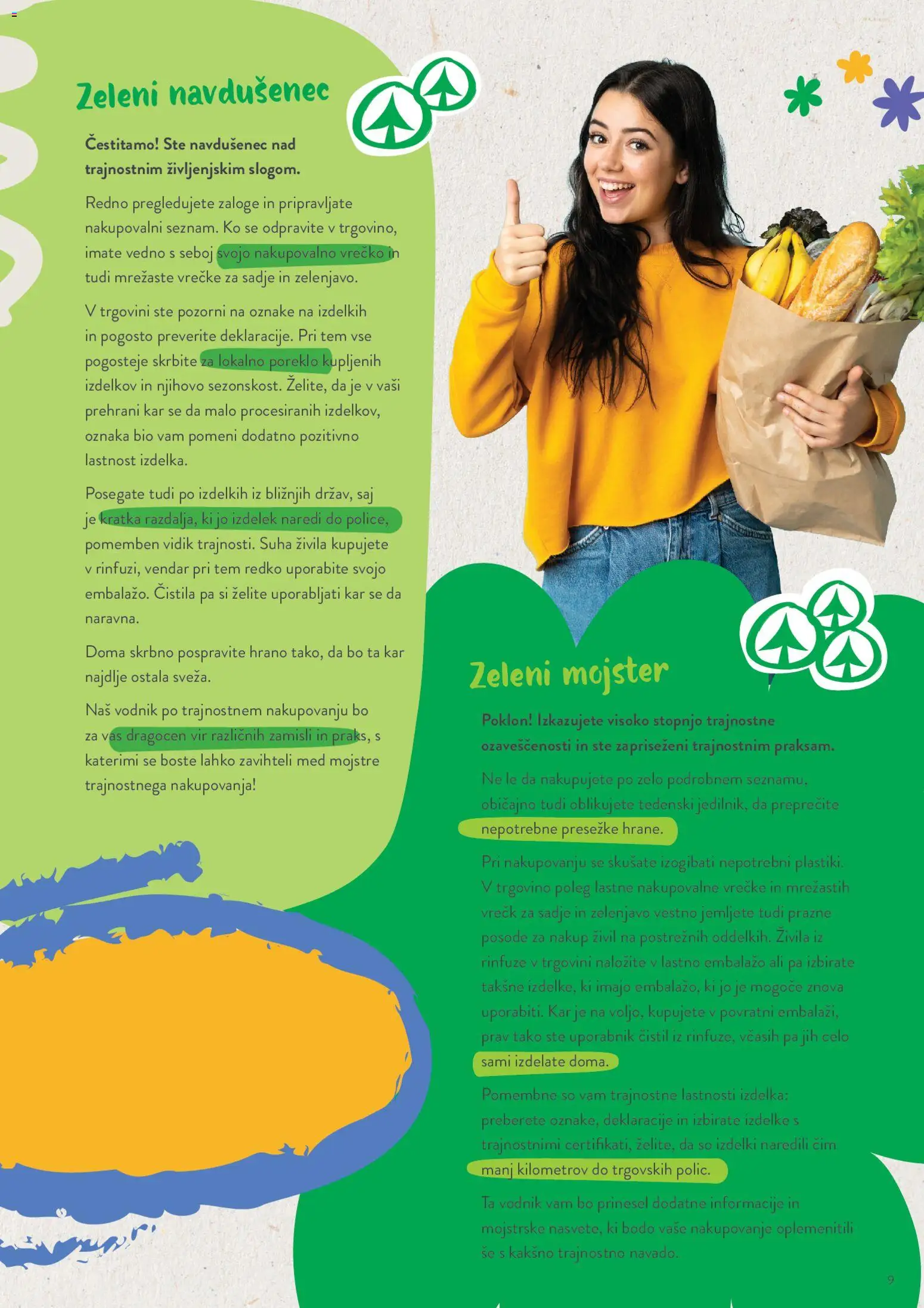 Novi Spar katalog ponudbe – veljaven od 01.06.2026 | Stran: 9 | Izdelki: Čistila, Sadje