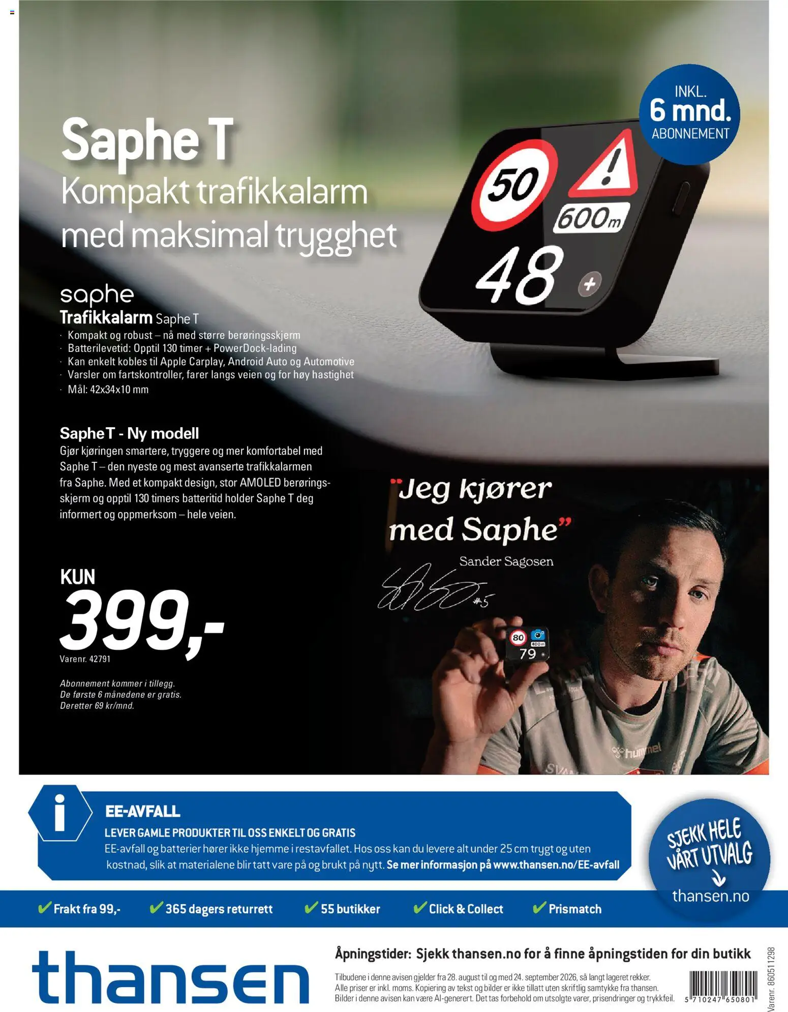{H1} | Side: 24 | Produkter: Lever, Batterier, Skjerm