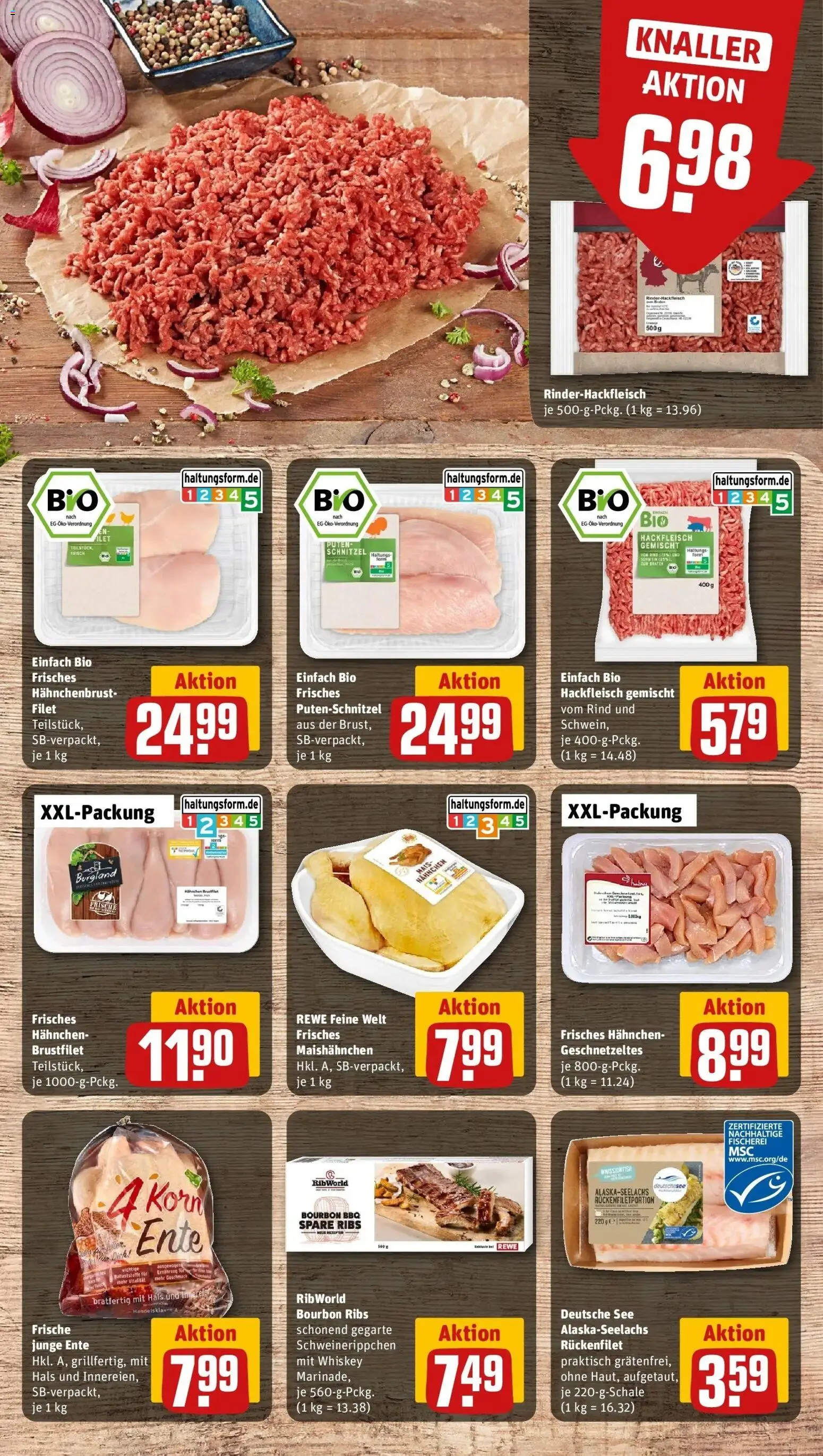 REWE Prospekt ab 28.09.2026 zum Blättern » Angebote | Seite: 16 | Produkte: Mais, Spare ribs, Schnitzel, Putenschnitzel