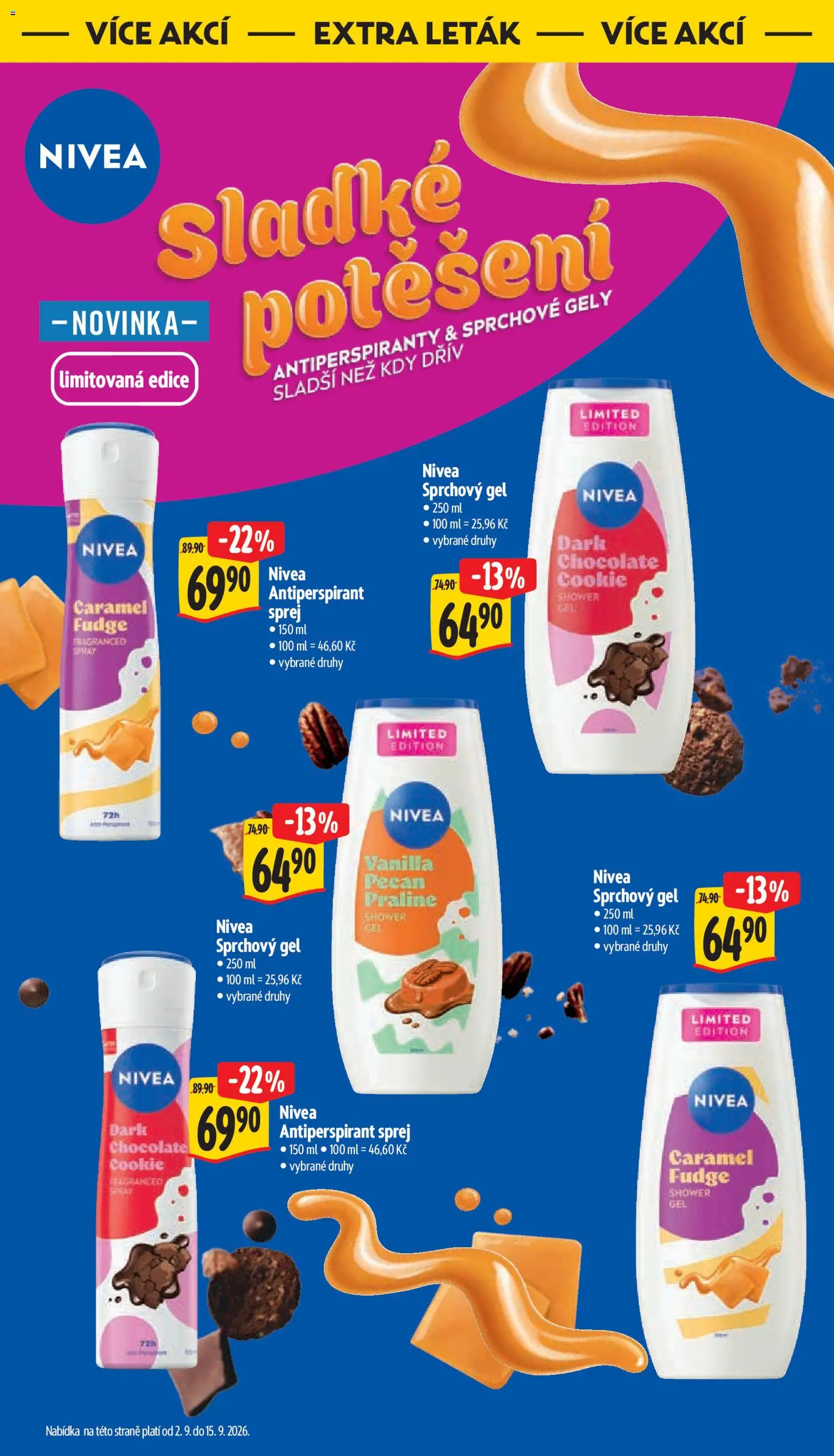 Albert leták - Hypermarket od 02.09.2026 | Strana: 45 | Produkty: Sprchový gel, Antiperspirant, Nivea