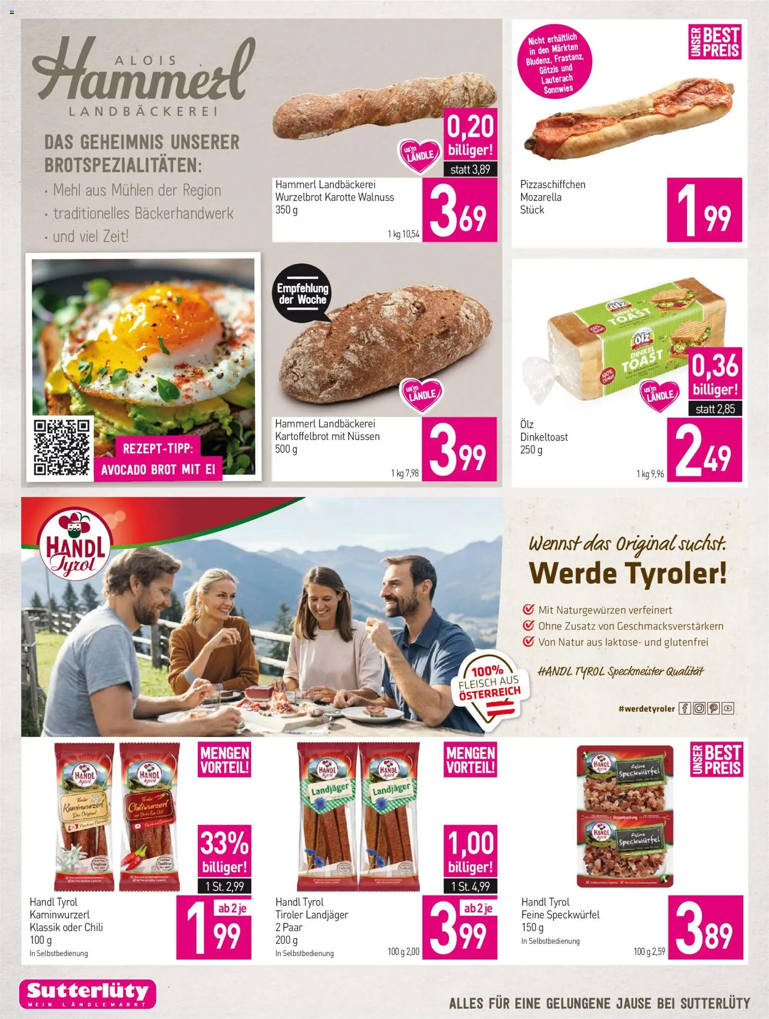 Sutterlüty Flugblatt gültig ab 10.09.2026 | Seite: 4 | Produkte: Karotte, Avocado, Mehl, Brot