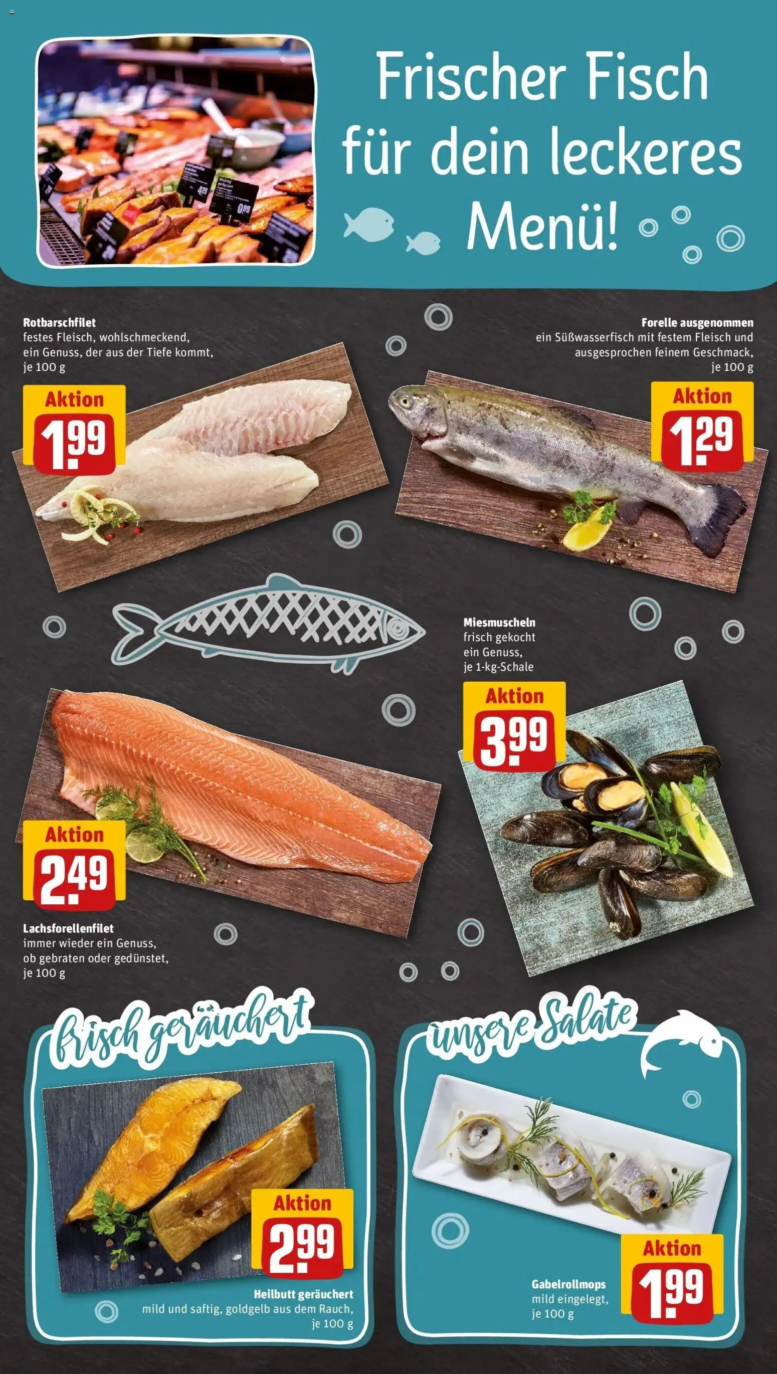 REWE Prospekt ab 14.09.2026 zum Blättern » Angebote | Seite: 33 | Produkte: Fisch, Fleisch