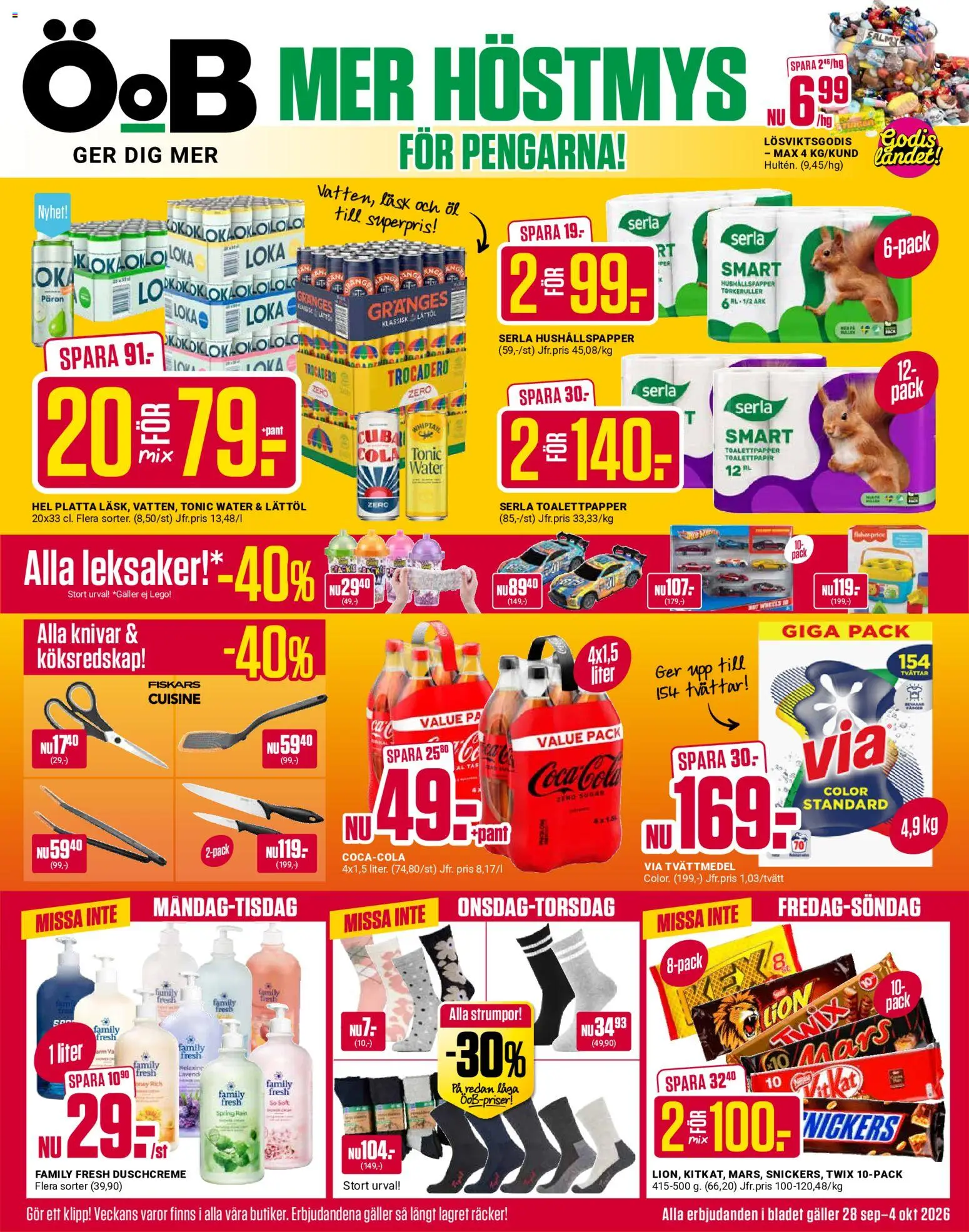 ÖoB reklamblad aktuell från 28/09/2026 | Sida: 1