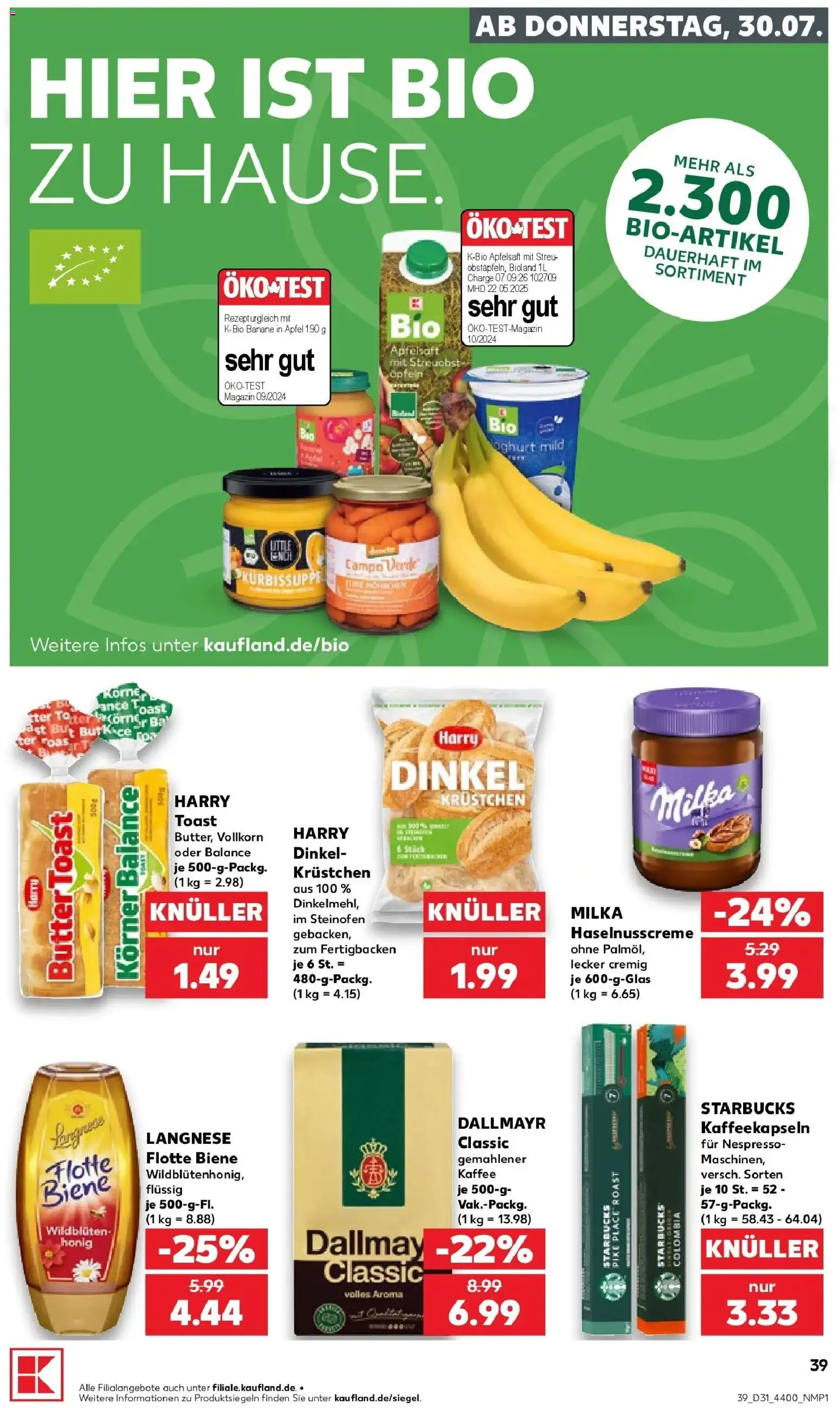 Kaufland Prospekt Berlin – gültig ab 27.07.2026 | Seite: 48 | Produkte: Butter, Äpfel, Milka, Apfelsaft
