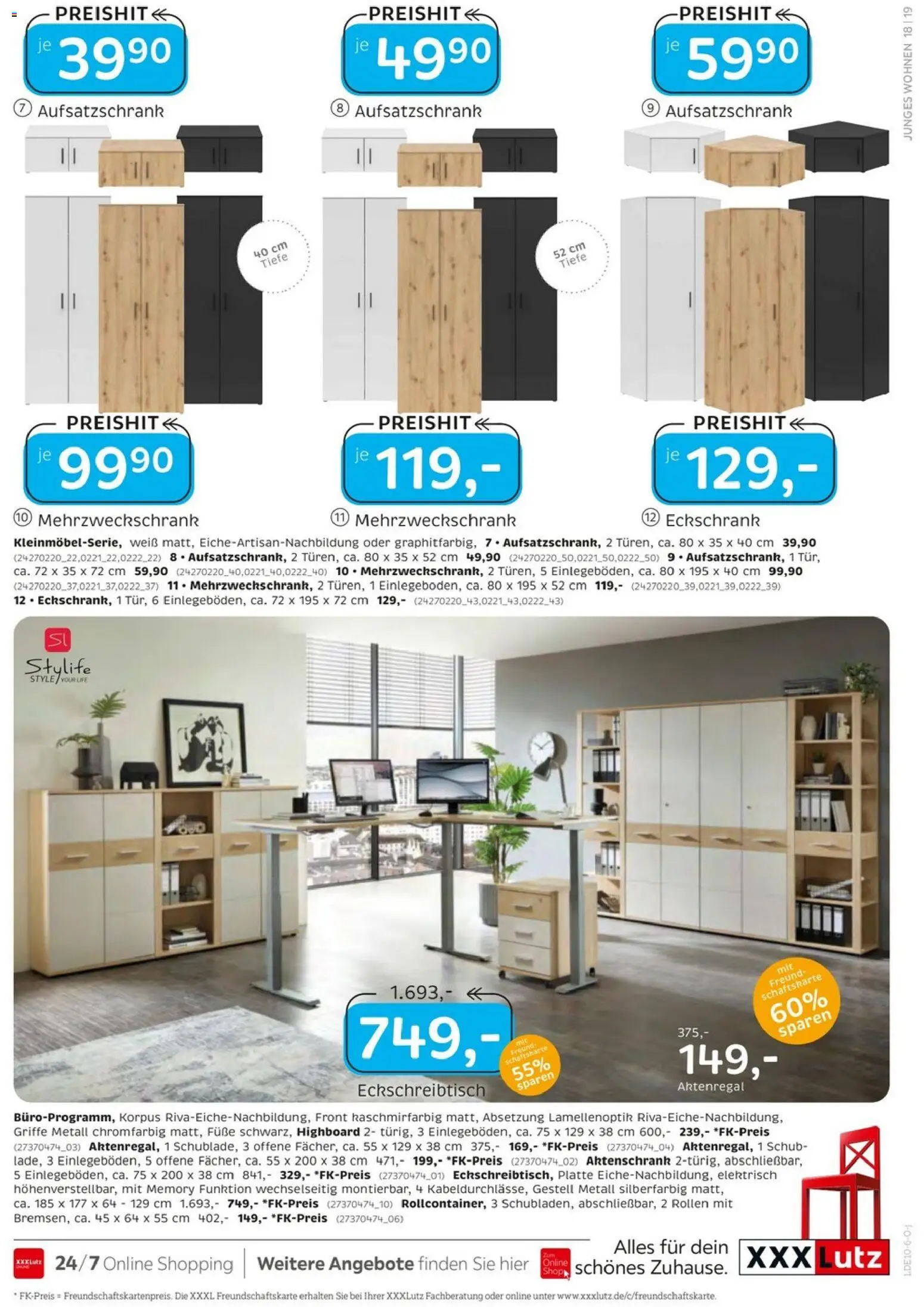 XXXLutz Junges Wohnen – gültig ab 26.09.2026 | Seite: 19 | Produkte: HIghboard, Aktenregal