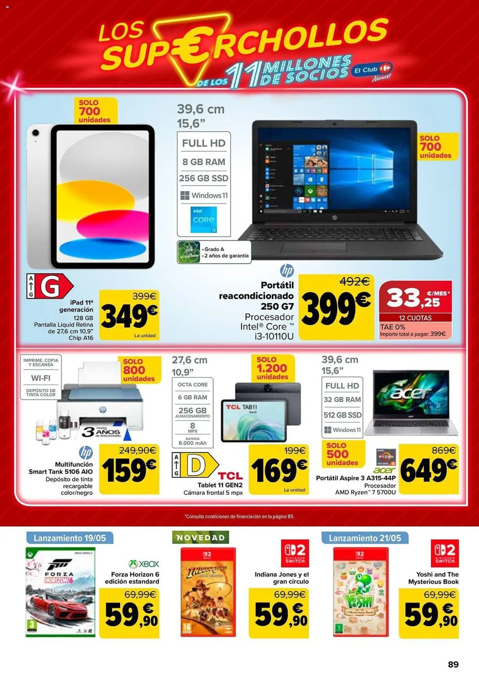 Carrefour folleto │ válido desde el 12.05.2026 | Página: 89 | Productos: Ipad, Tablet, Cámara, Batería