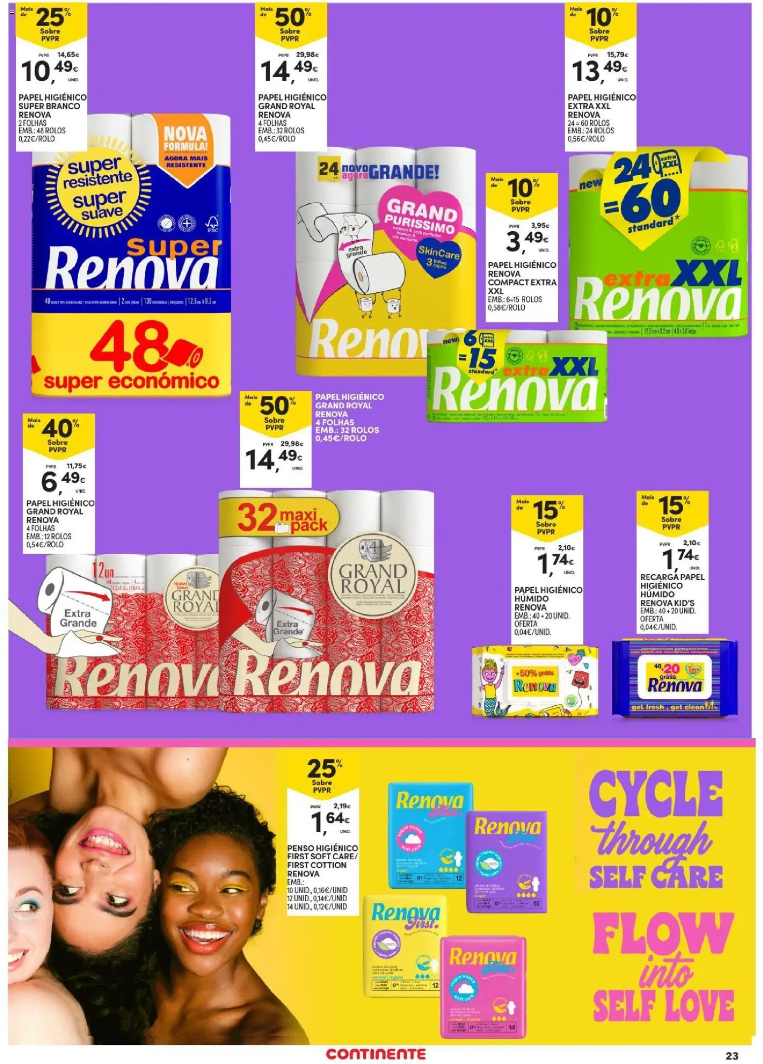 Continente Açores │ válido de 09/07/2026 | Página: 23 | Produtos: Papel higiénico, Perfume