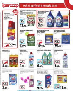 Anteprima del volantino Ipercoop volantino valido a partire dal 23.04.2026 | Pagina: 28 | Prodotti: Detergente, Detersivo per lavastoviglie, Guanti, Data