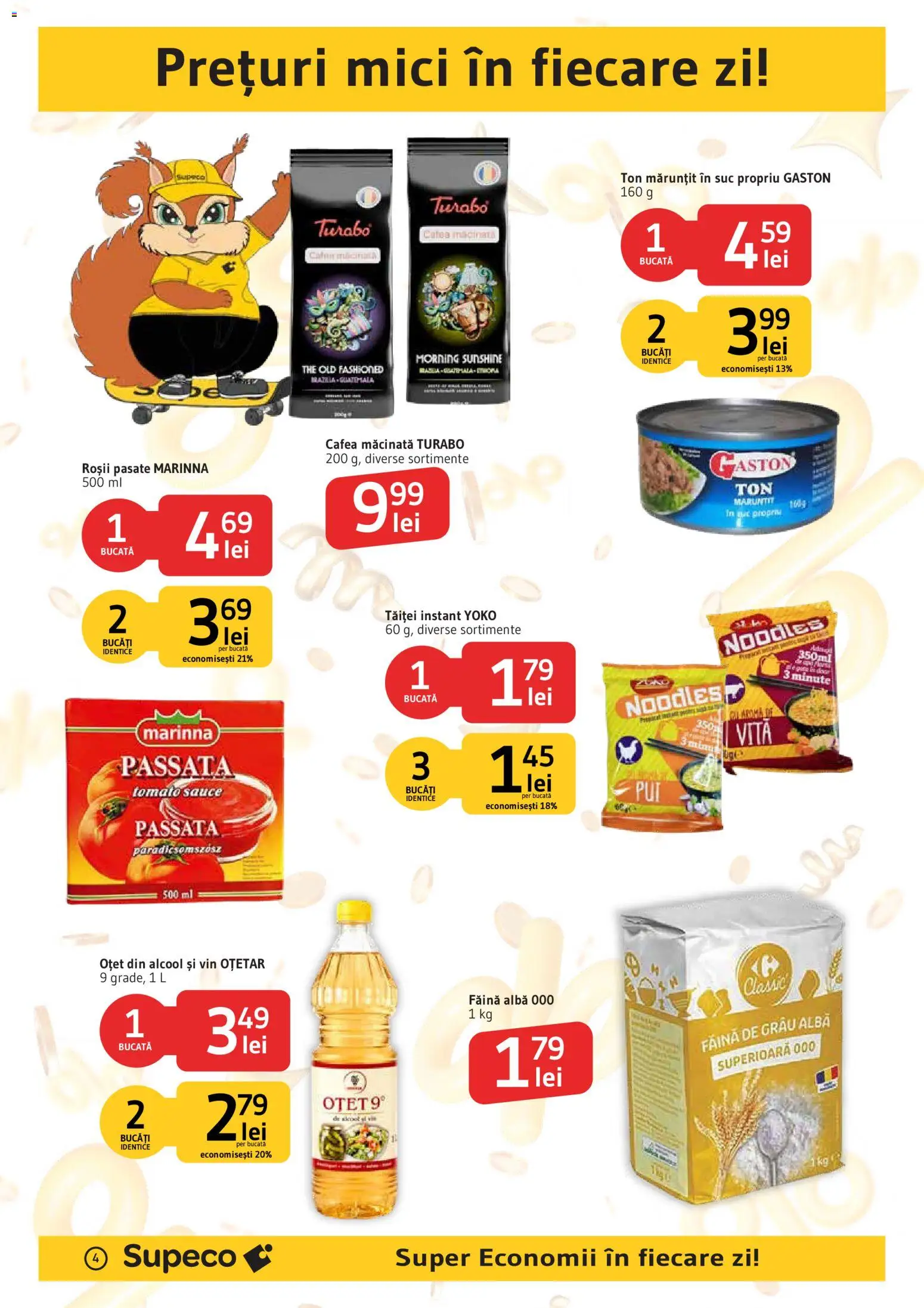 Noul catalog Supeco – valabil de la 27.08.2026 | Pagină: 4 | Produse: Alba, Cafea macinata, Mici, Făină