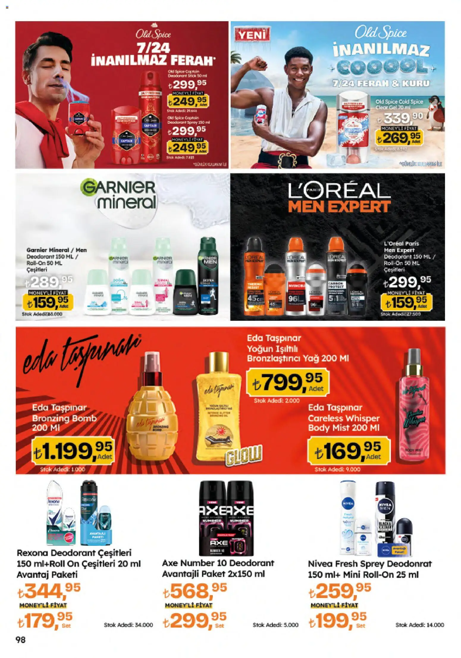 Migros Katalog - Migroskop - 09 Temmuz 2026 tarihinden itibaren geçerlidir | Sayfa: 98 | Ürünler: Deodorant, Bronzlaştırıcı, Yağ