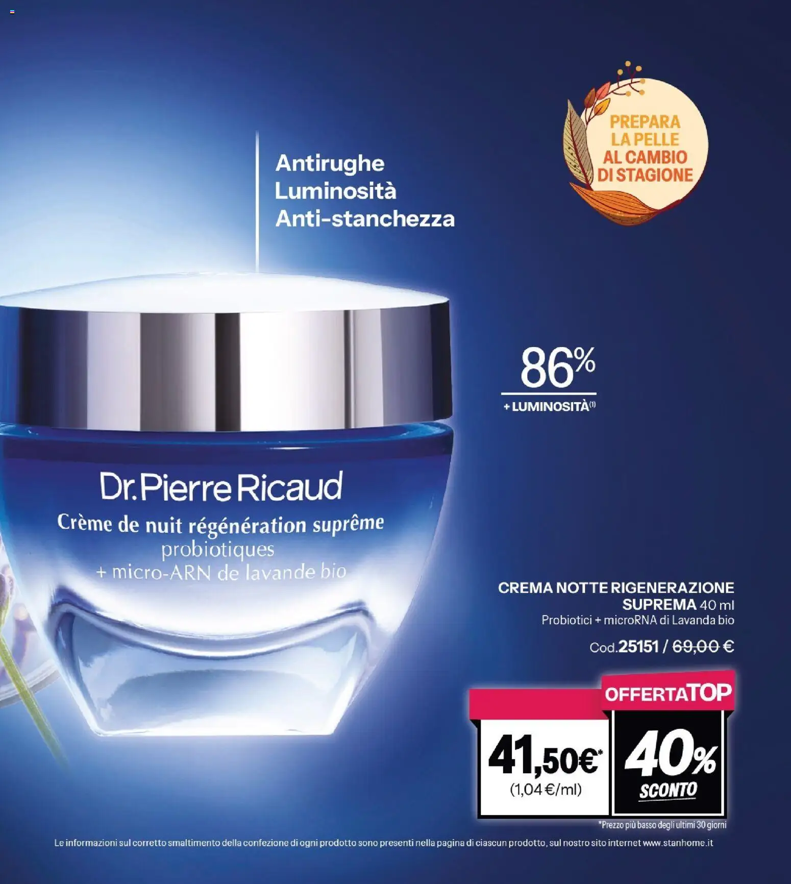 Volantino Stanhome del 08/09/2026 | Pagina: 54 | Prodotti: Crema, Probiotici, Basso, Lavanda