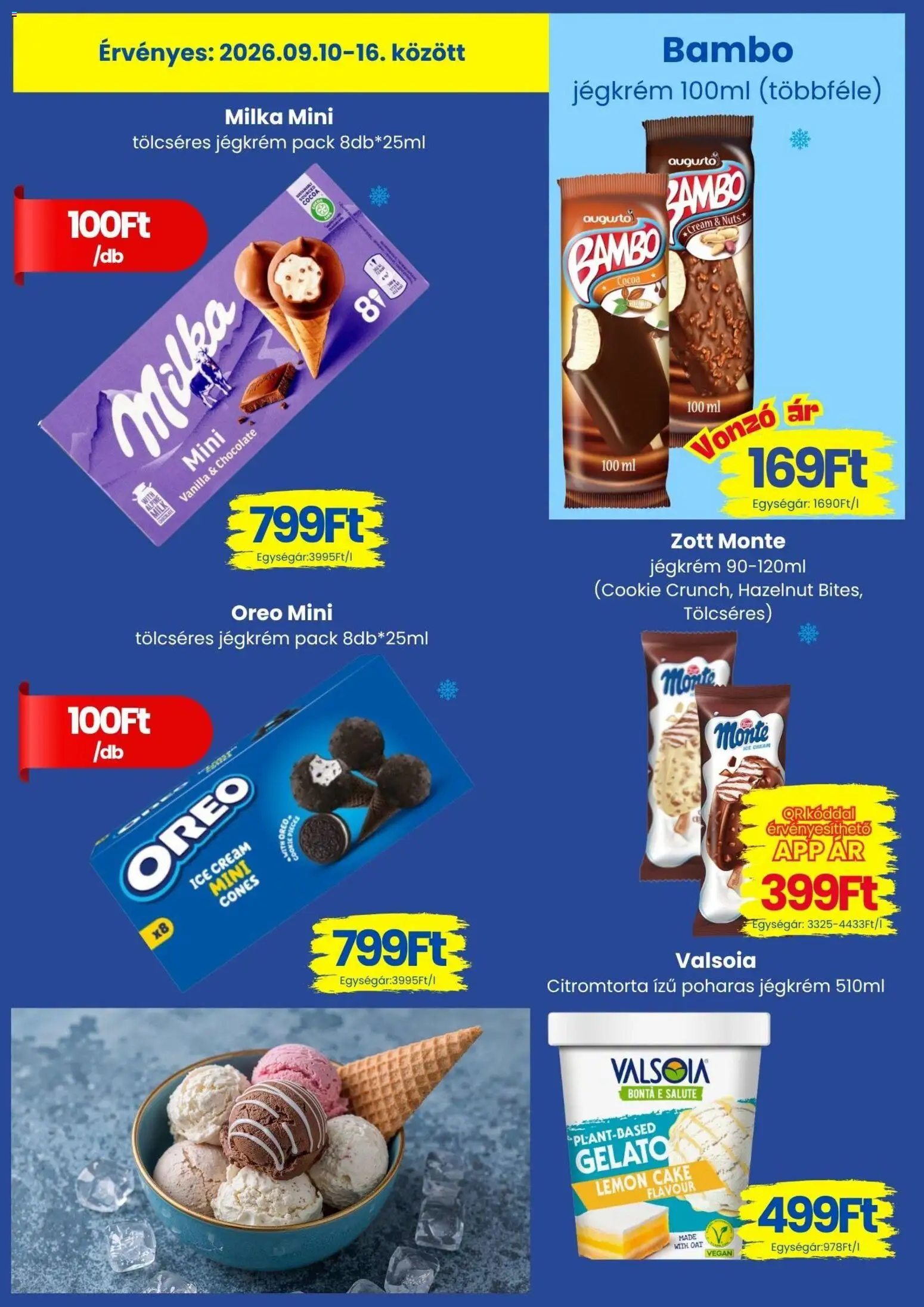 Magnetic akciós ujság - amely érvényes a következő dátumtól: 2026.09.10. | Oldal: 10 | Termékek: Milka, Oreo, Vegán, Jégkrém
