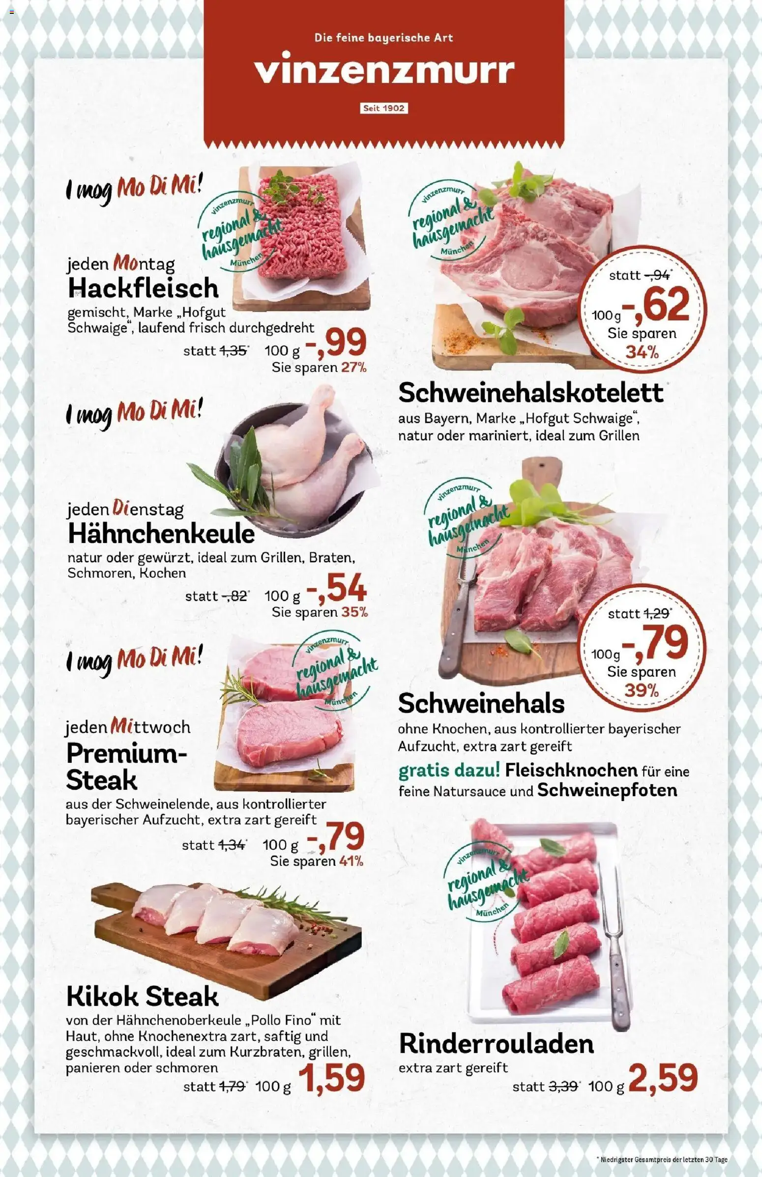 REWE Prospekt ab 24.08.2026 zum Blättern » Angebote | Seite: 8 | Produkte: Rinderrouladen, Steak, Hackfleisch