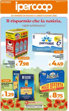 Anteprima del volantino Ipercoop volantino Sicilia valido a partire dal 29.05.2026