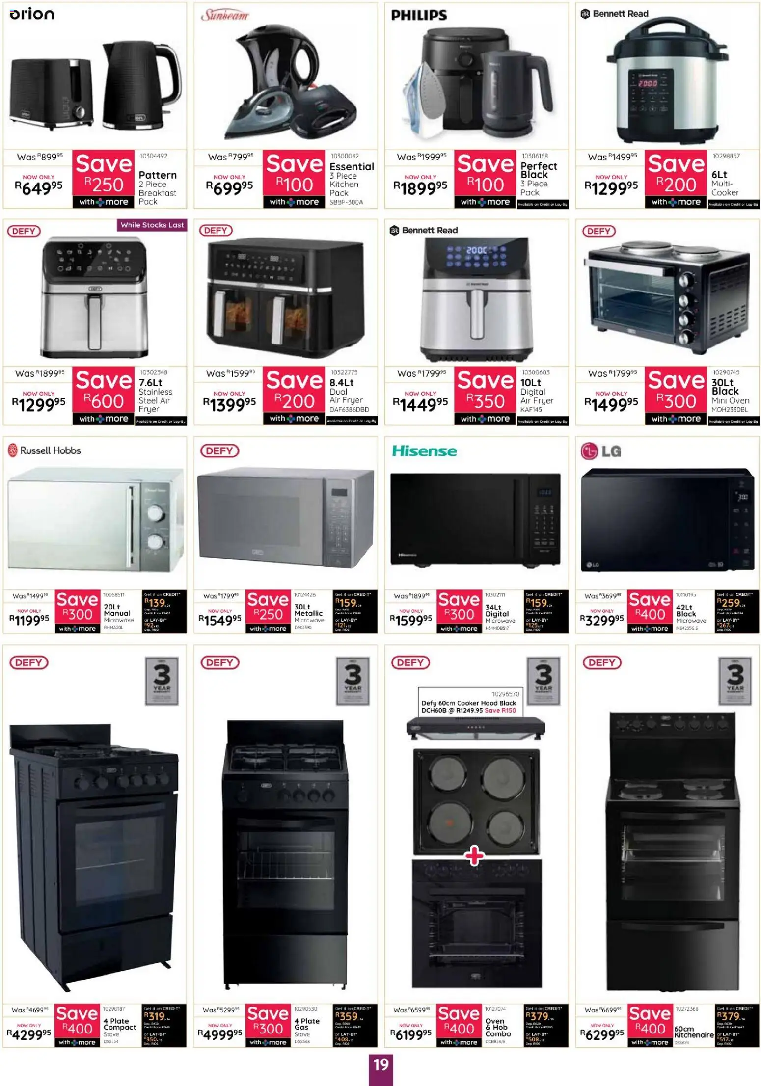 New Bradlows catalogue – valid from 17/09/2026 | Page: 19 | Products: Oven, Stove, Breakfast, Air fryer