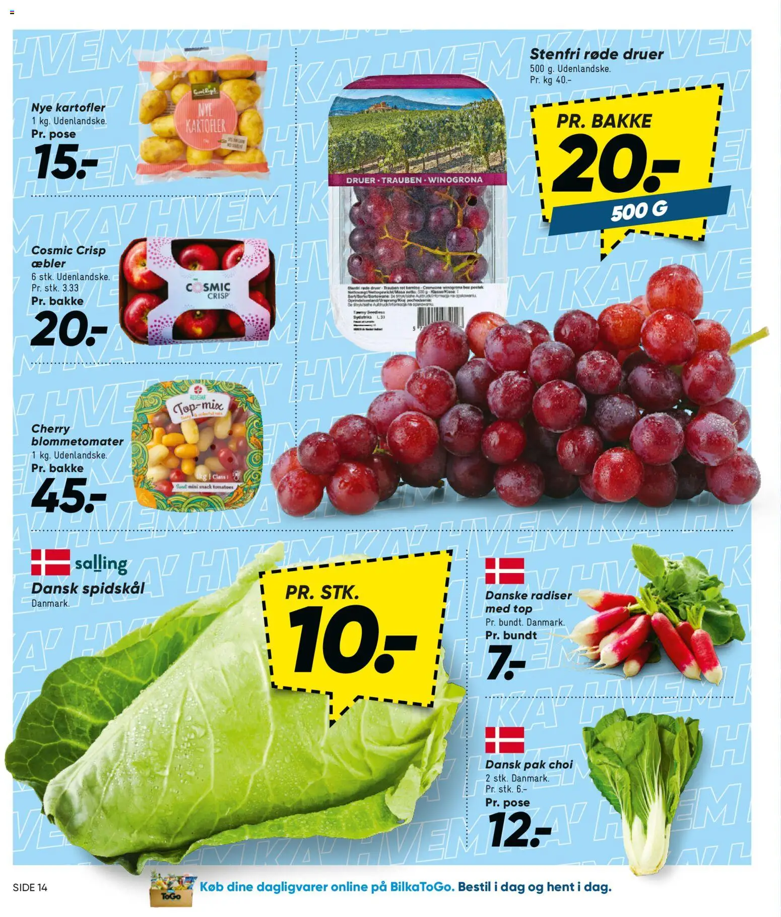 Bilka tilbudsavis – gyldig fra 05.06.2026 | Side: 15 | Produkter: Radiser, Æbler, Kartofler, Spidskål