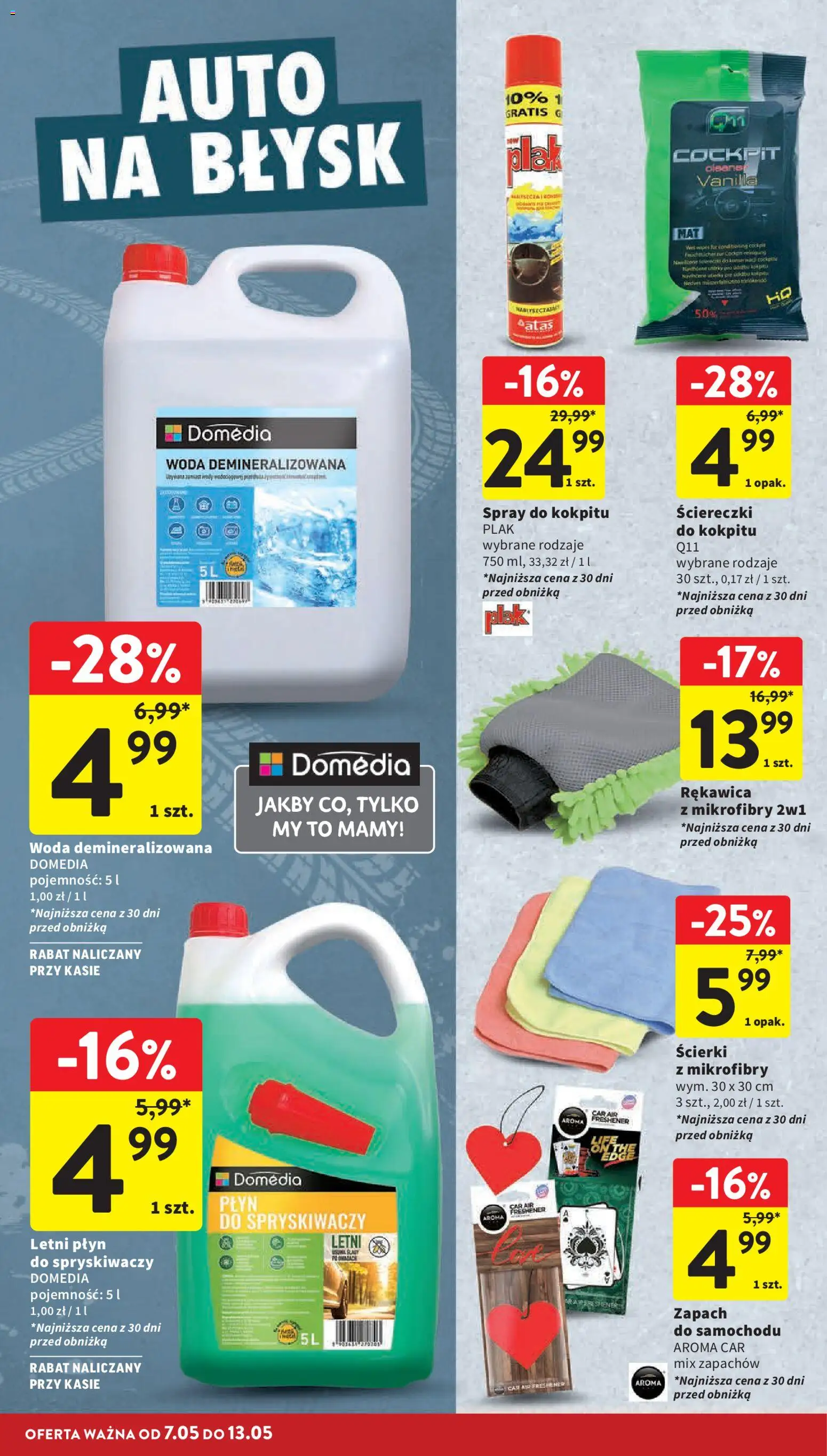 Intermarche gazetka od 07.05.2026 | Strona: 40 | Produkty: Ścierki z mikrofibry, Cleaner, Zapach, Woda