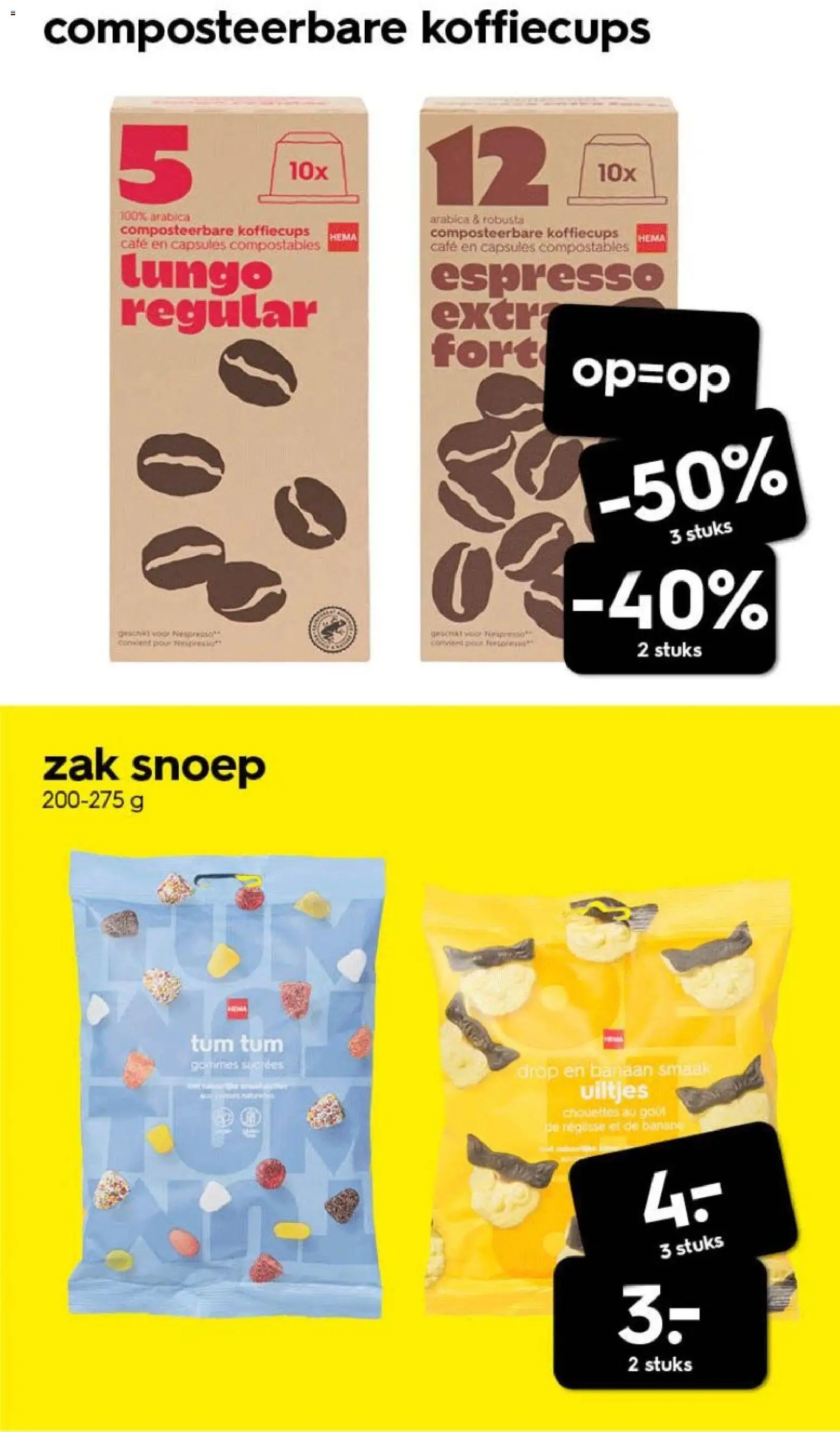 {H1} | Pagina: 18 | Producten: Snoep, Zak, Banaan