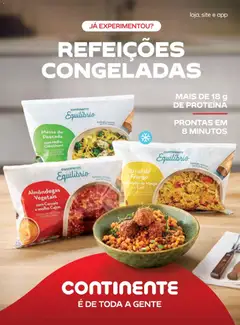 Pré-visualização Massa de Pescada com Molho Chimichurri, Frozen meal with fish pasta and chimichurri sauce. válido de 19/05/2026 | Página: 18 | Produtos: Frango, Pescada, Arroz, Cereais