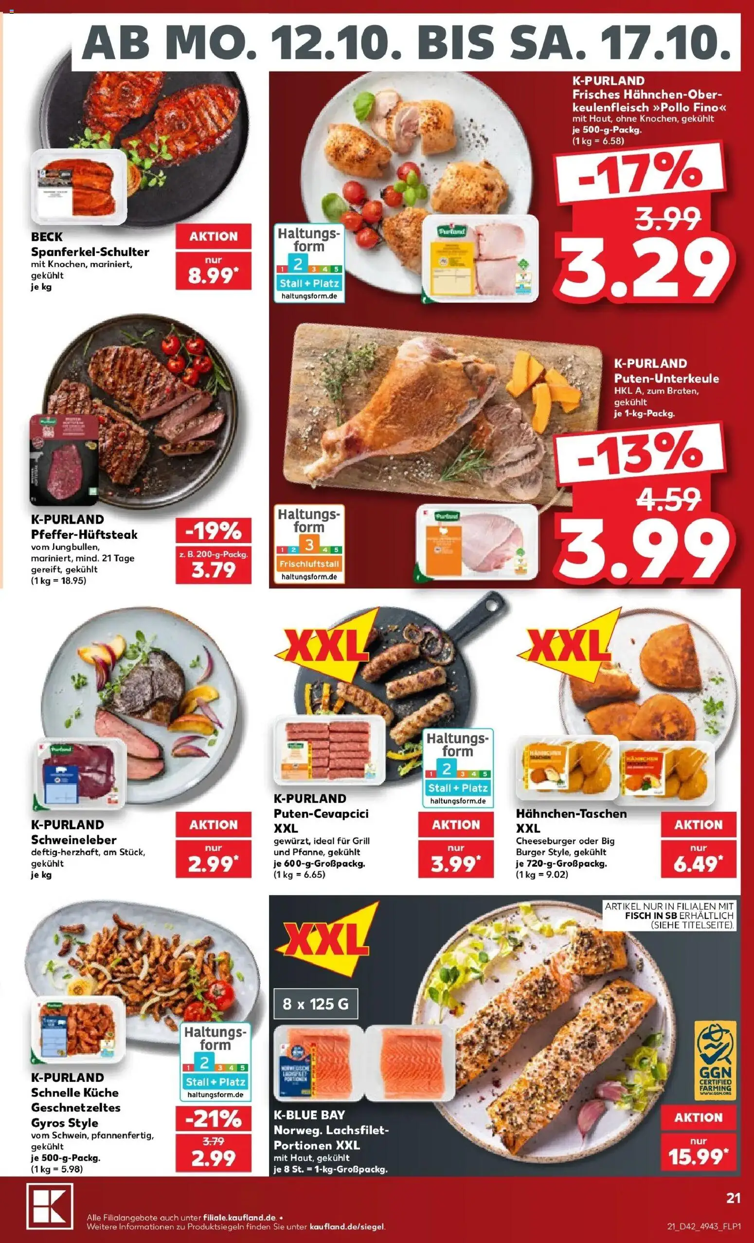 Prospekt Kaufland ab 12.10.2026 » Angebote Online zum Blättern | Seite: 25 | Produkte: Grill, Küche, Fisch, Gyros