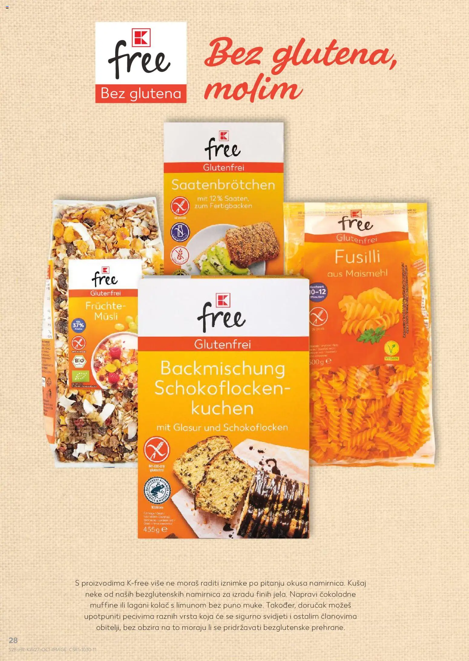 Kaufland katalog | vrijedi od 01.07.2026 | Stranica: 28 | Proizvodi: Musli, Pasta