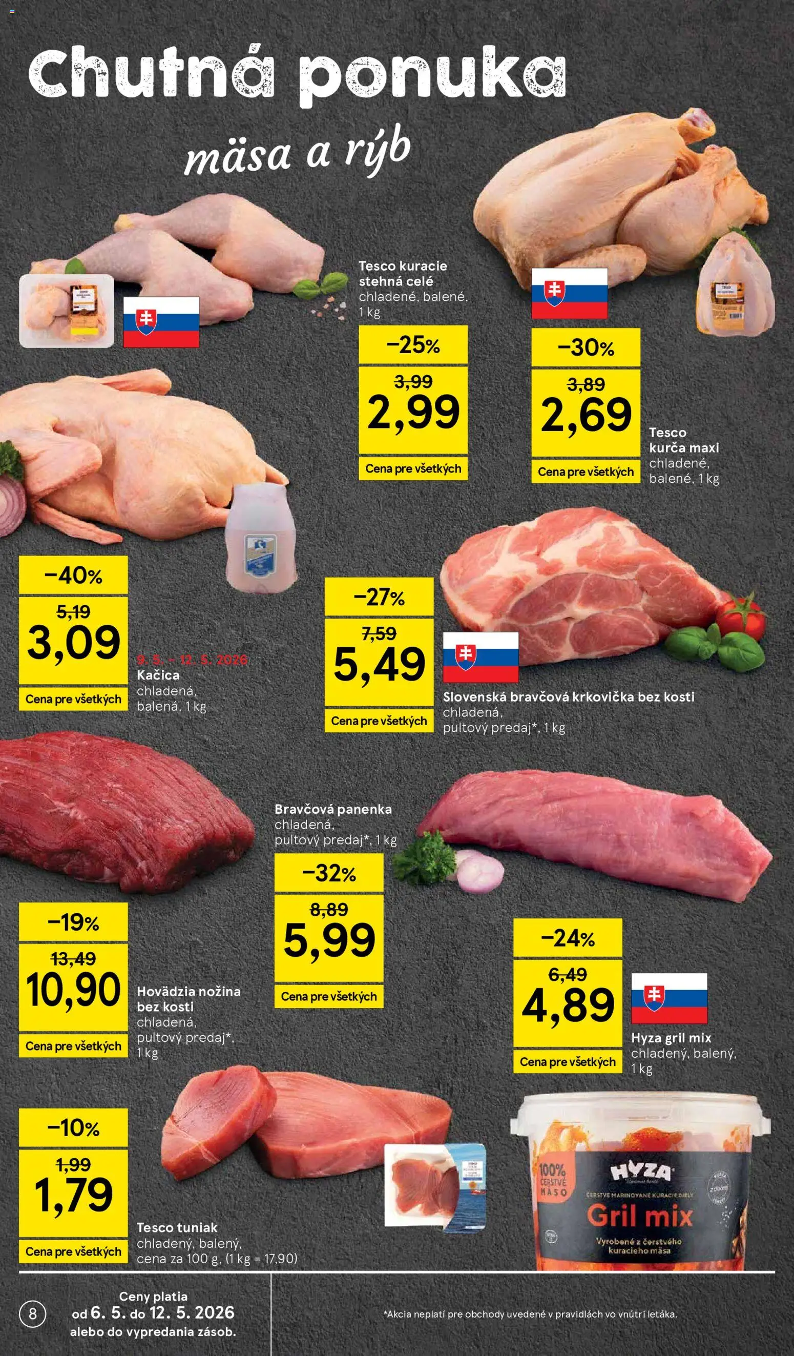 Nové Tesco akcie – leták je platný od 06.05.2026 | Strana: 8