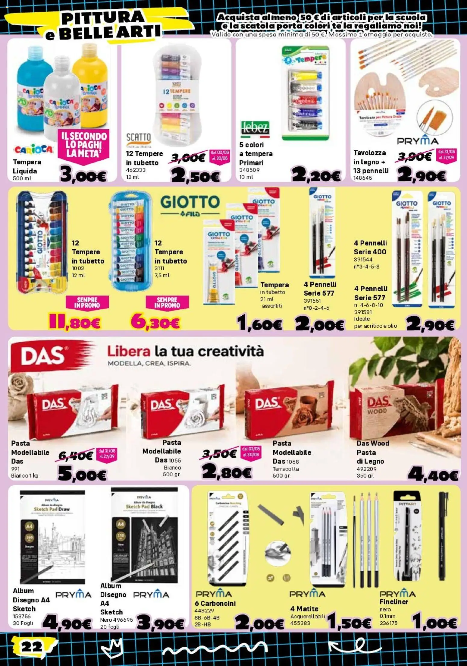 Volantino Orizzonte del 30/07/2026 | Pagina: 22 | Prodotti: Porta, Olio, Pittura, Scatola