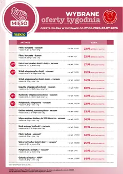 Pogląd oferty "Makro gazetka - Wybrane oferty tygodnia w dostawie" - ważna od 27.06.2026