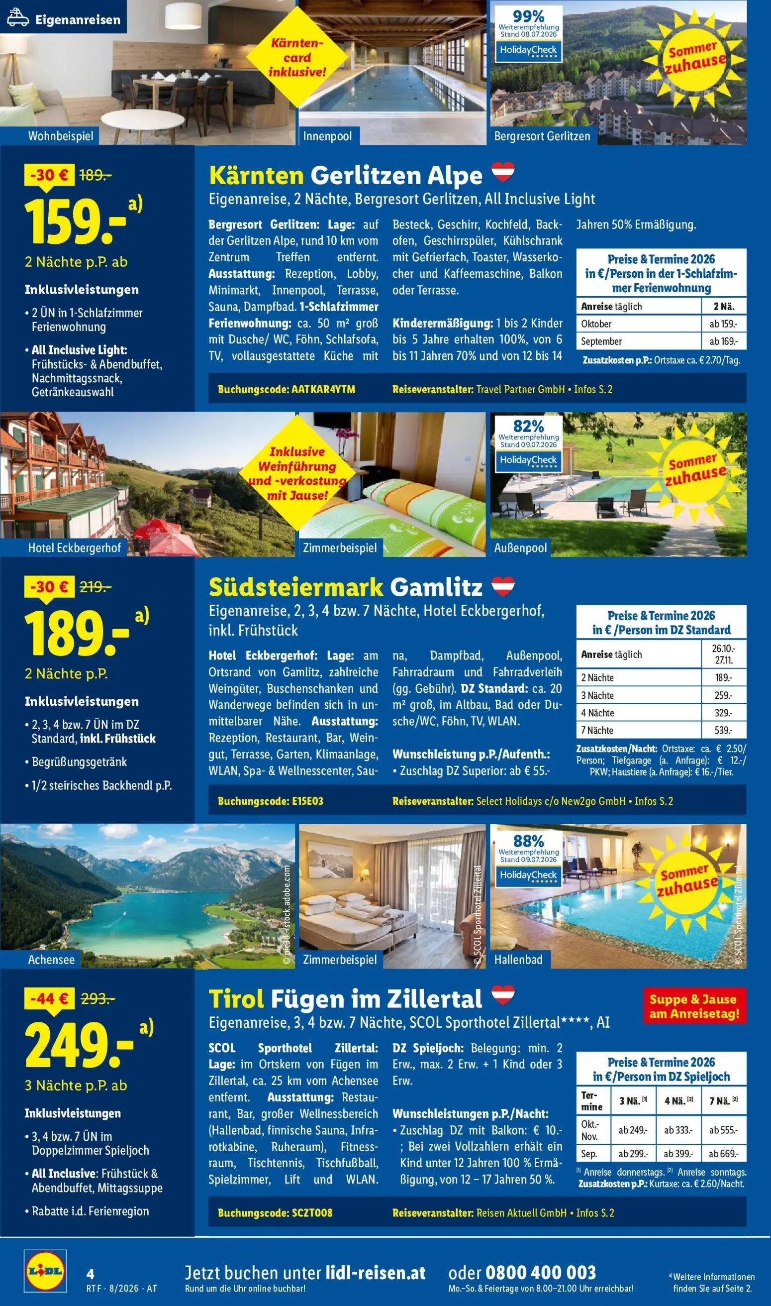 Lidl August/September Reise - Highlights gültig ab 12.08.2026 | Seite: 4 | Produkte: Uhr, Kühlschrank, Bad, Wein