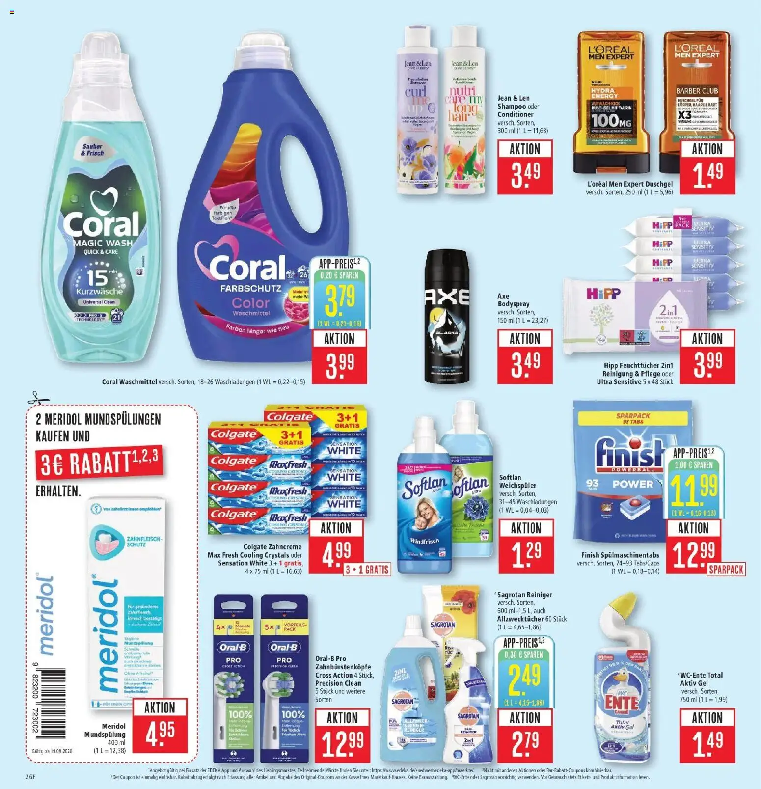 Marktkauf Prospekt Kirchheim (ab 14.09.2026) » Angebote online | Seite: 30 | Produkte: Coral waschmittel, Shampoo, Spülmaschinentabs, Ente