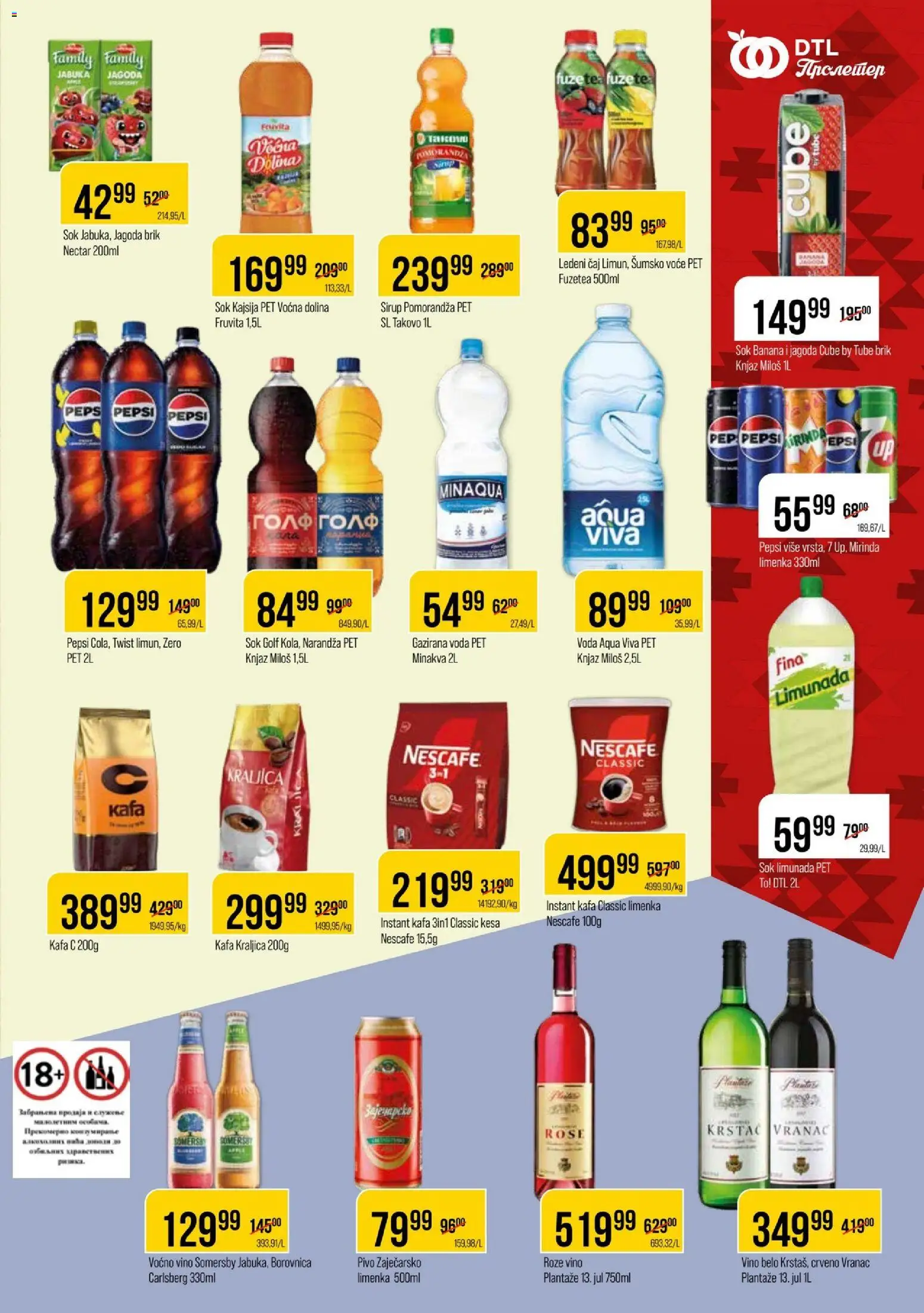 Metalac Proleter katalog - važi od 06.05.2026 | Strana: 9 | Proizvode: Vranac, Jagoda, Sirup, Vino
