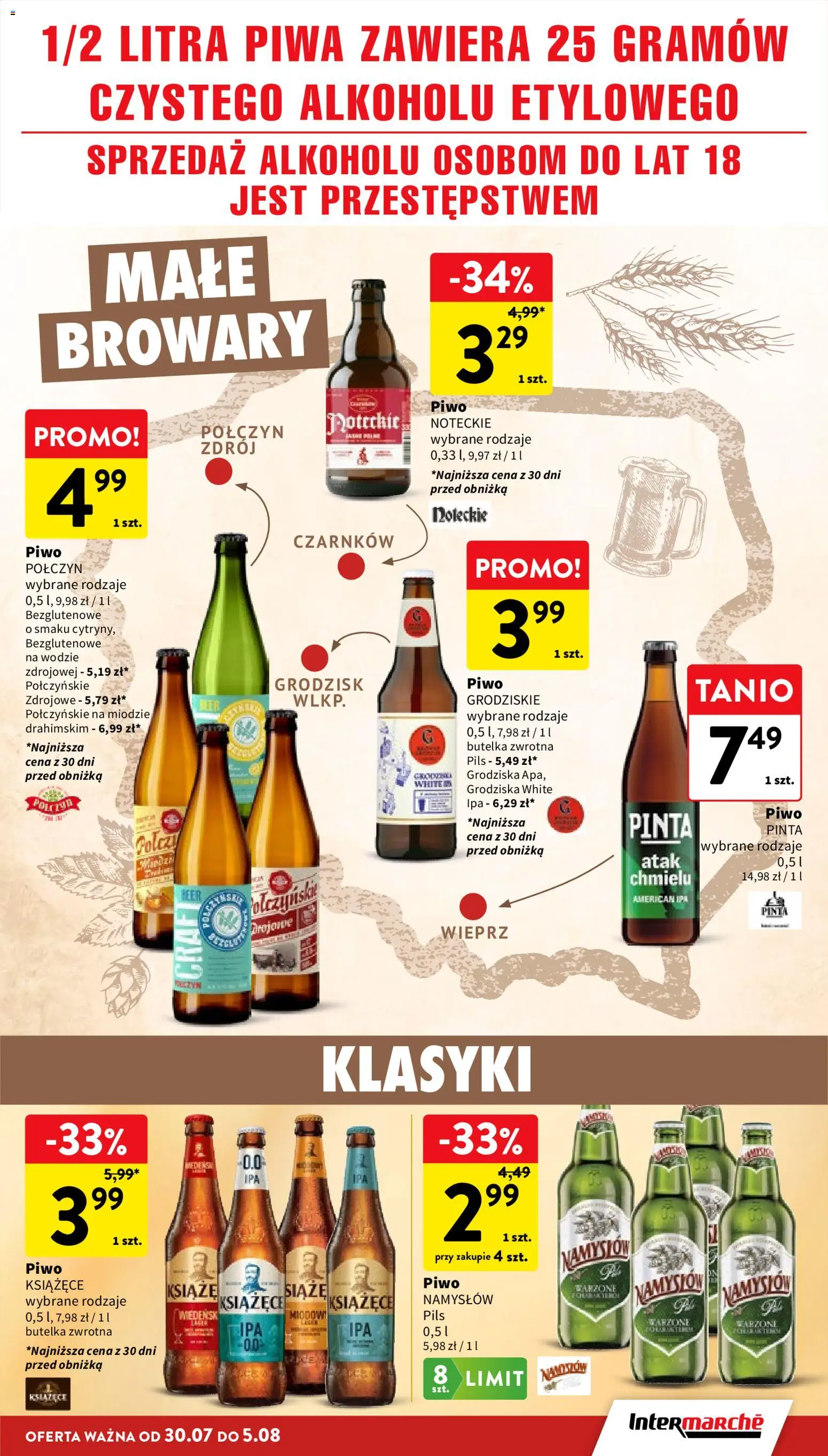 Intermarche gazetka od 30.07.2026 | Strona: 31 | Produkty: Piwo